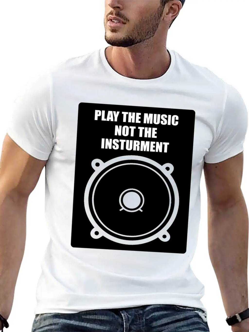 Play The Music Classic Fit Graphic Tee For Daily Comfort – Unisex Cotton Shirt