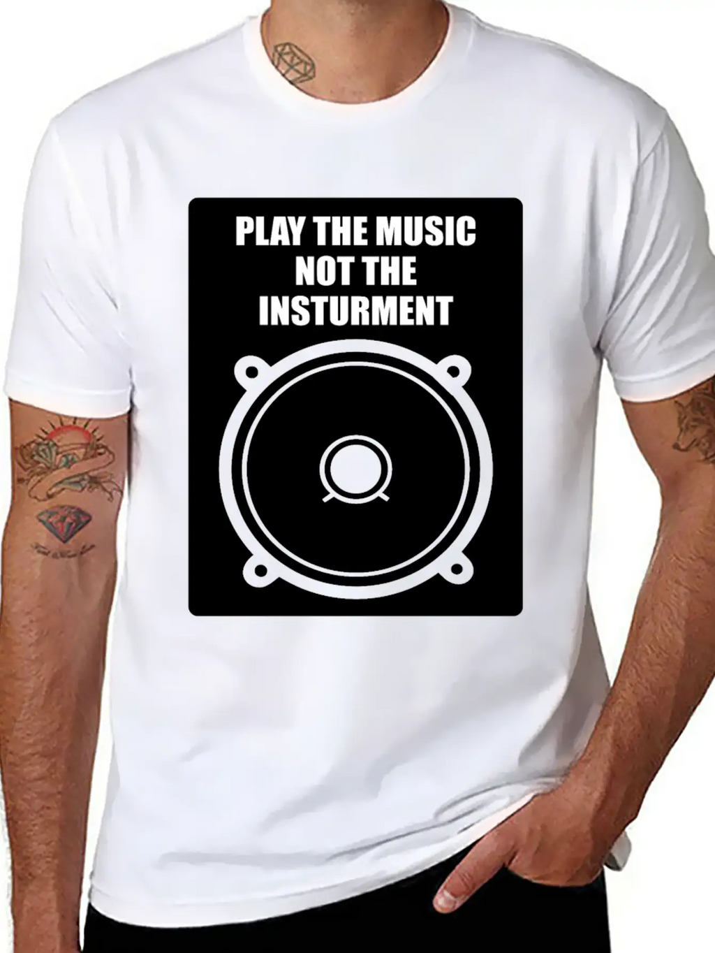 Play The Music Classic Fit Graphic Tee For Daily Comfort – Unisex Cotton Shirt