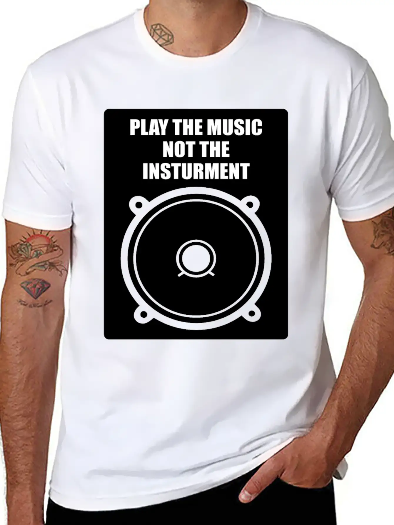 Play The Music Classic Fit Graphic Tee For Daily Comfort – Unisex Cotton Shirt