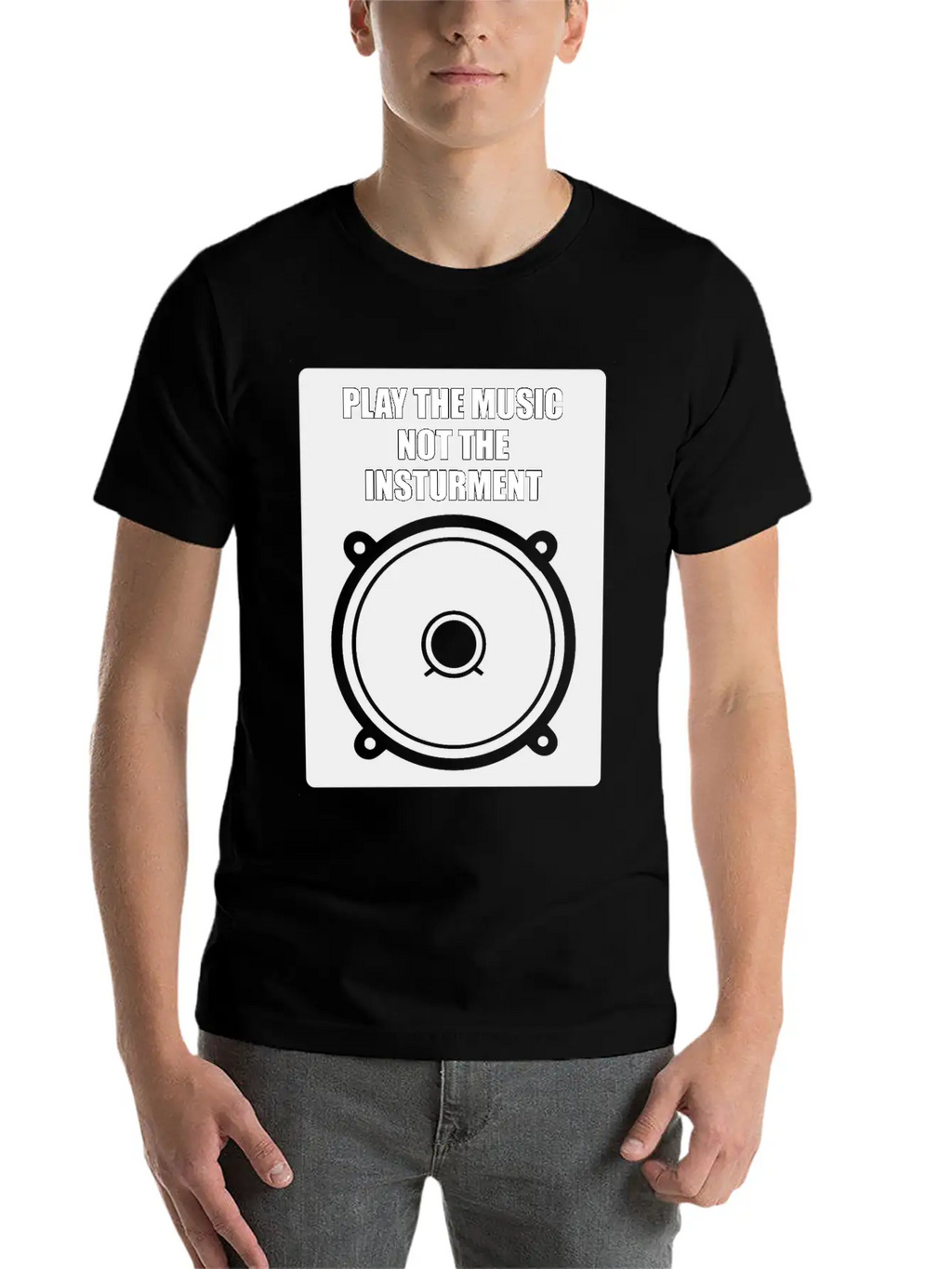 Play The Music Classic Fit Graphic Tee For Daily Comfort – Unisex Cotton Shirt