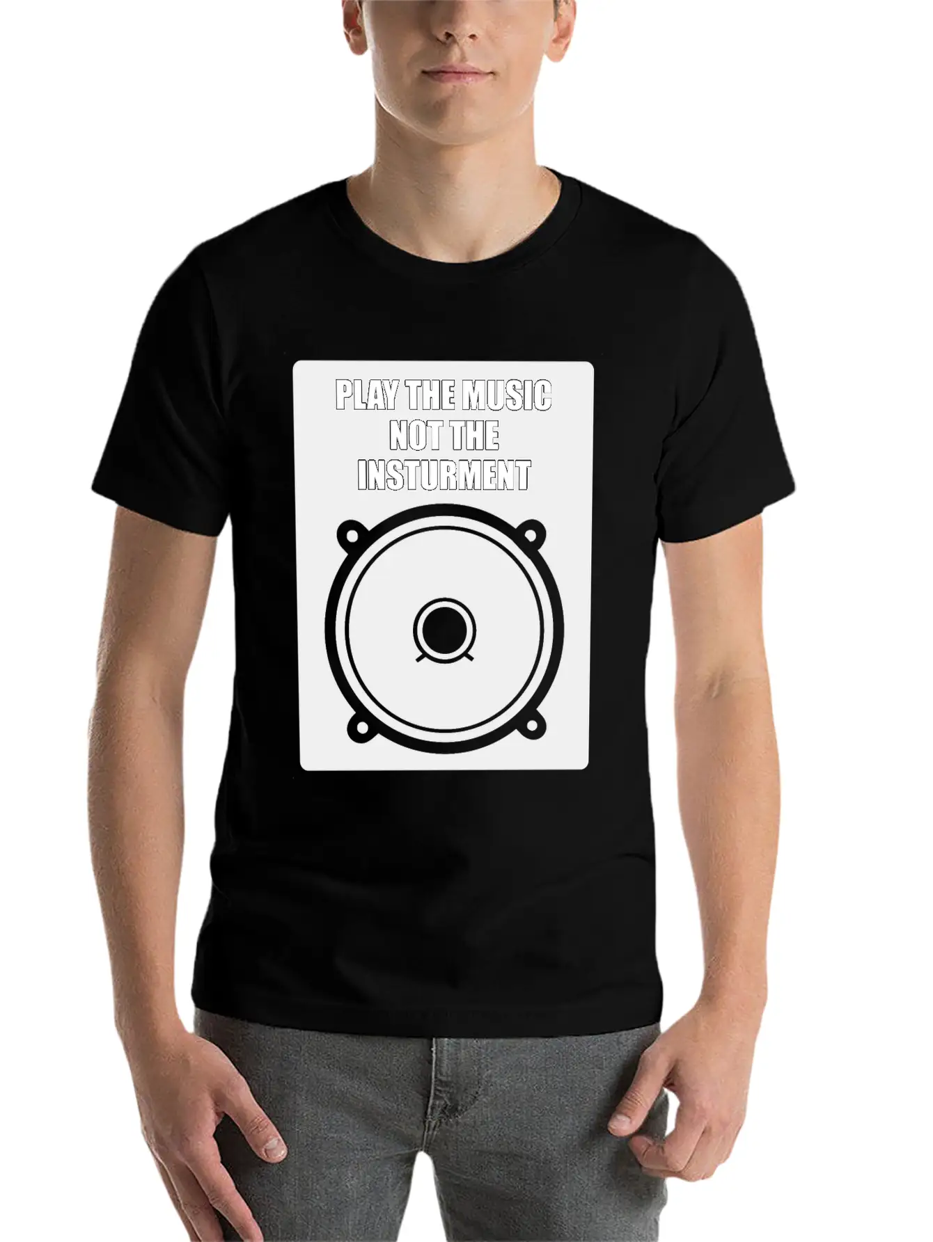 Play The Music Classic Fit Graphic Tee For Daily Comfort – Unisex Cotton Shirt