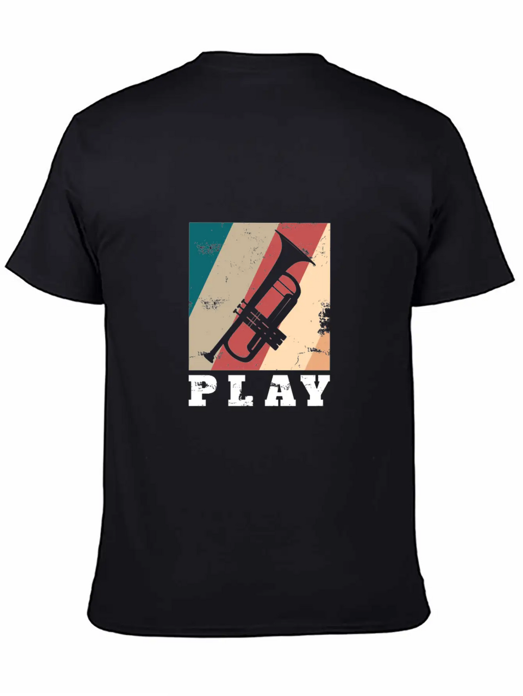 Play Trumpet Art Gift Christmas Birthday Kids Casual Graphic T-Shirt – Simple And Comfortable Daily Wear