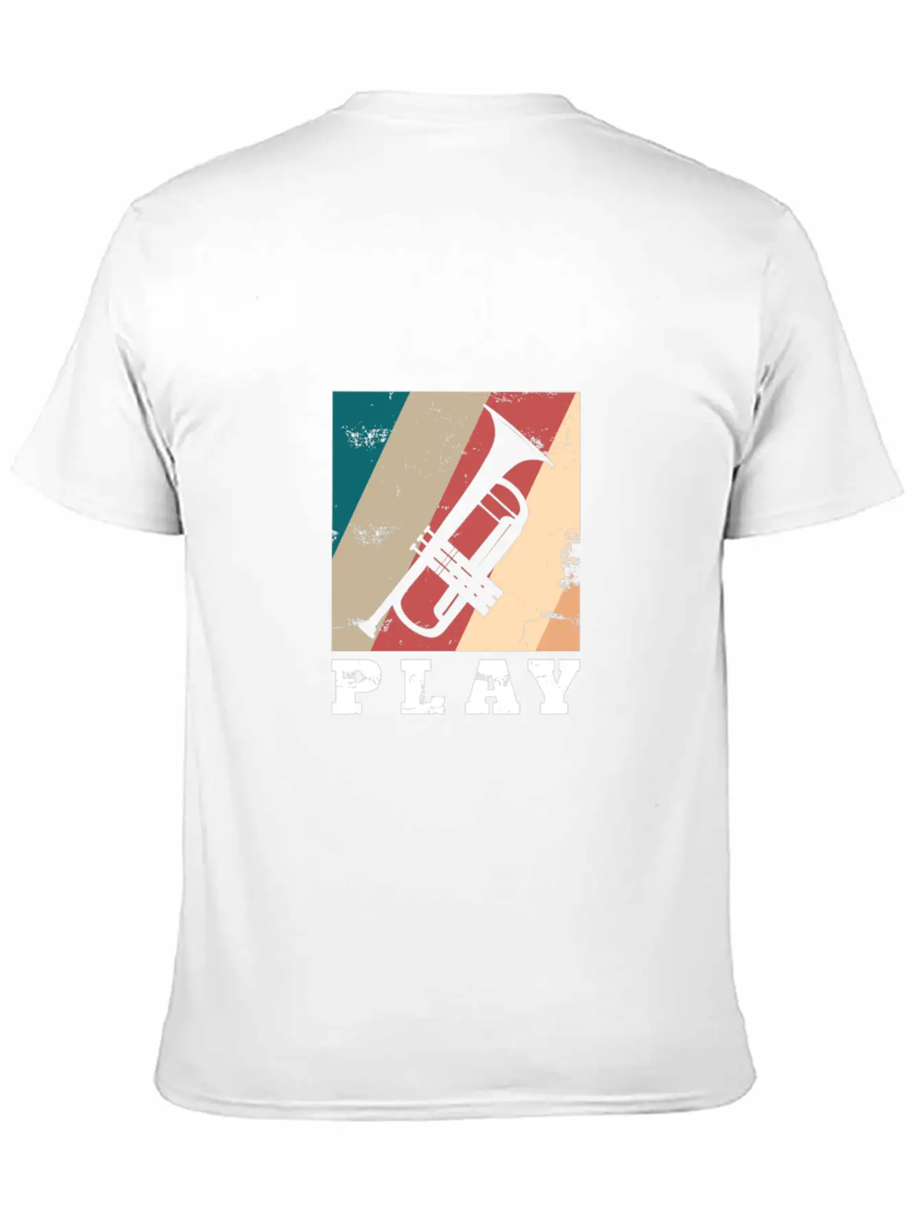 Play Trumpet Art Gift Christmas Birthday Kids Casual Graphic T-Shirt – Simple And Comfortable Daily Wear