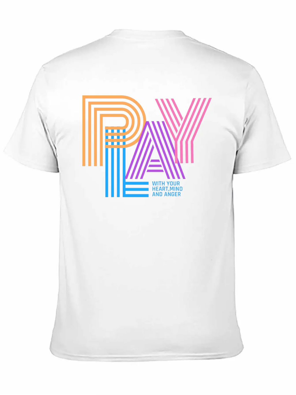 PLAY WITH YOUR HEART,MIND AND ANGER Unisex Casual T-Shirt – Clean Design For Daily Comfort