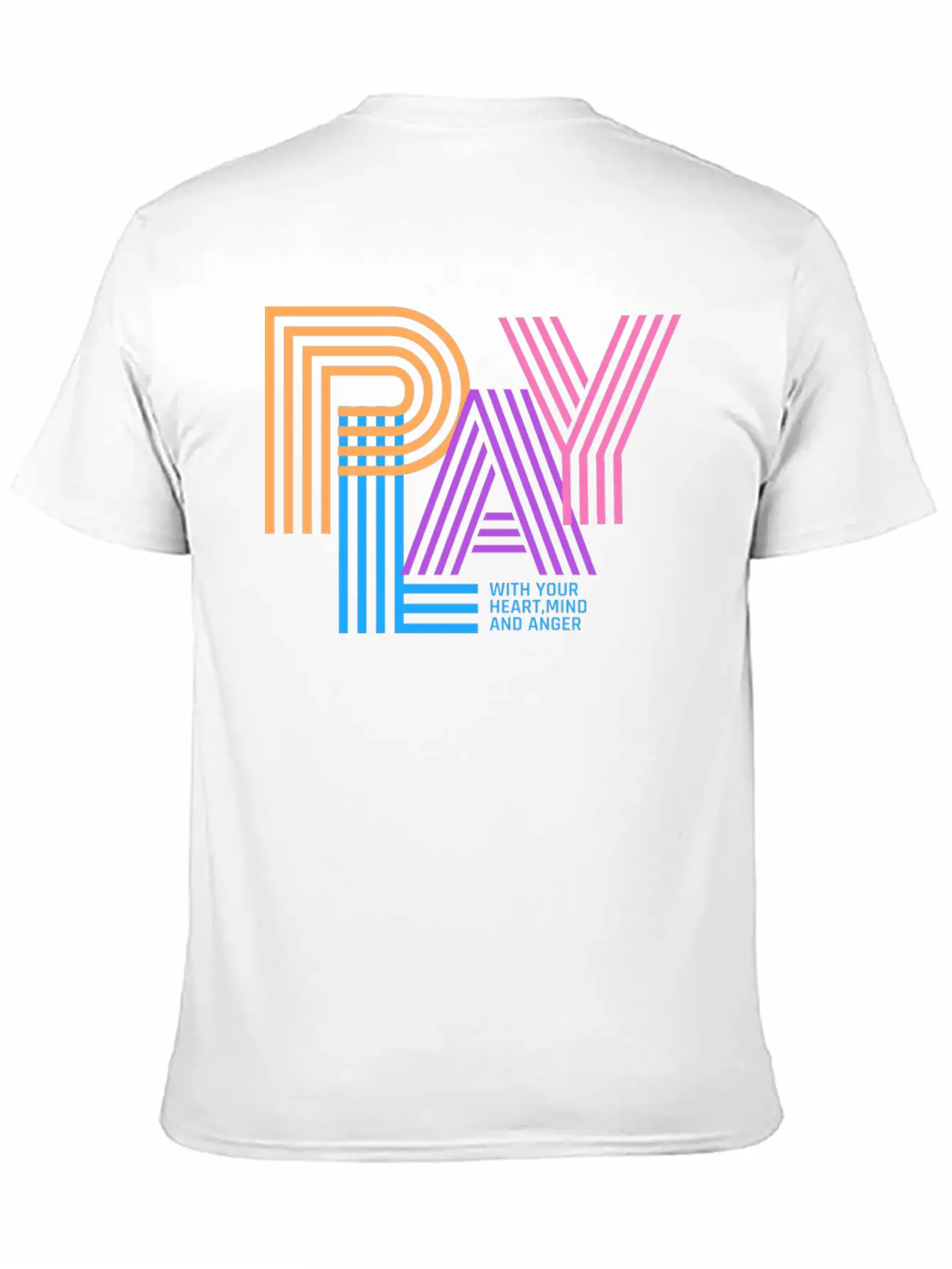 PLAY WITH YOUR HEART,MIND AND ANGER Unisex Casual T-Shirt – Clean Design For Daily Comfort