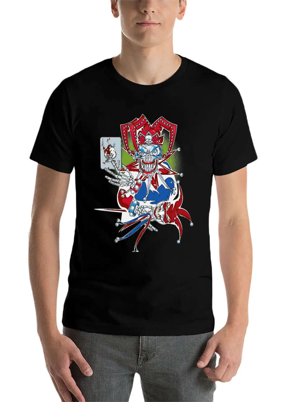 Playing Joker Essential Cotton Tee For Daily Outfits – Unisex Style
