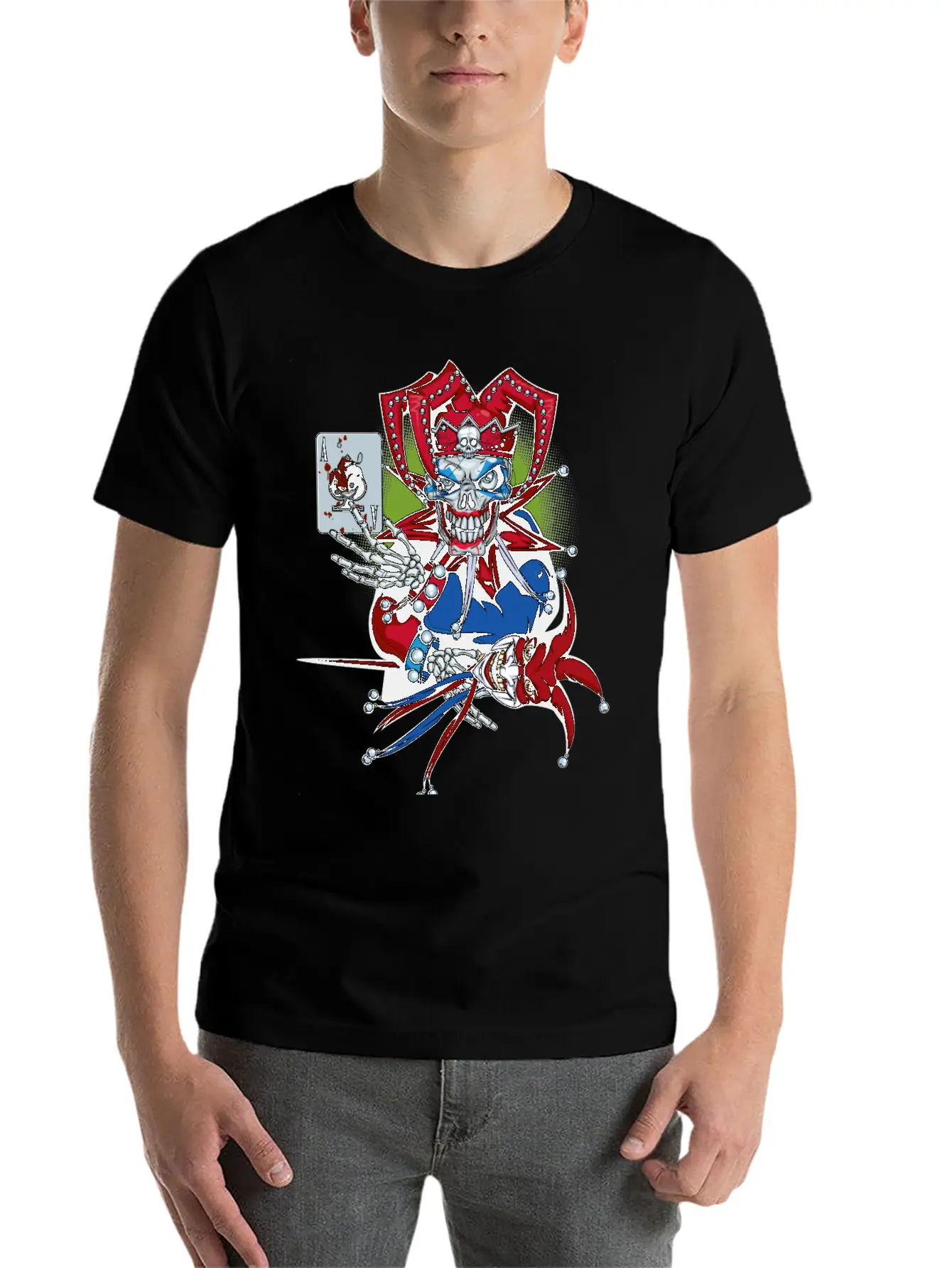 Playing Joker Essential Cotton Tee For Daily Outfits – Unisex Style