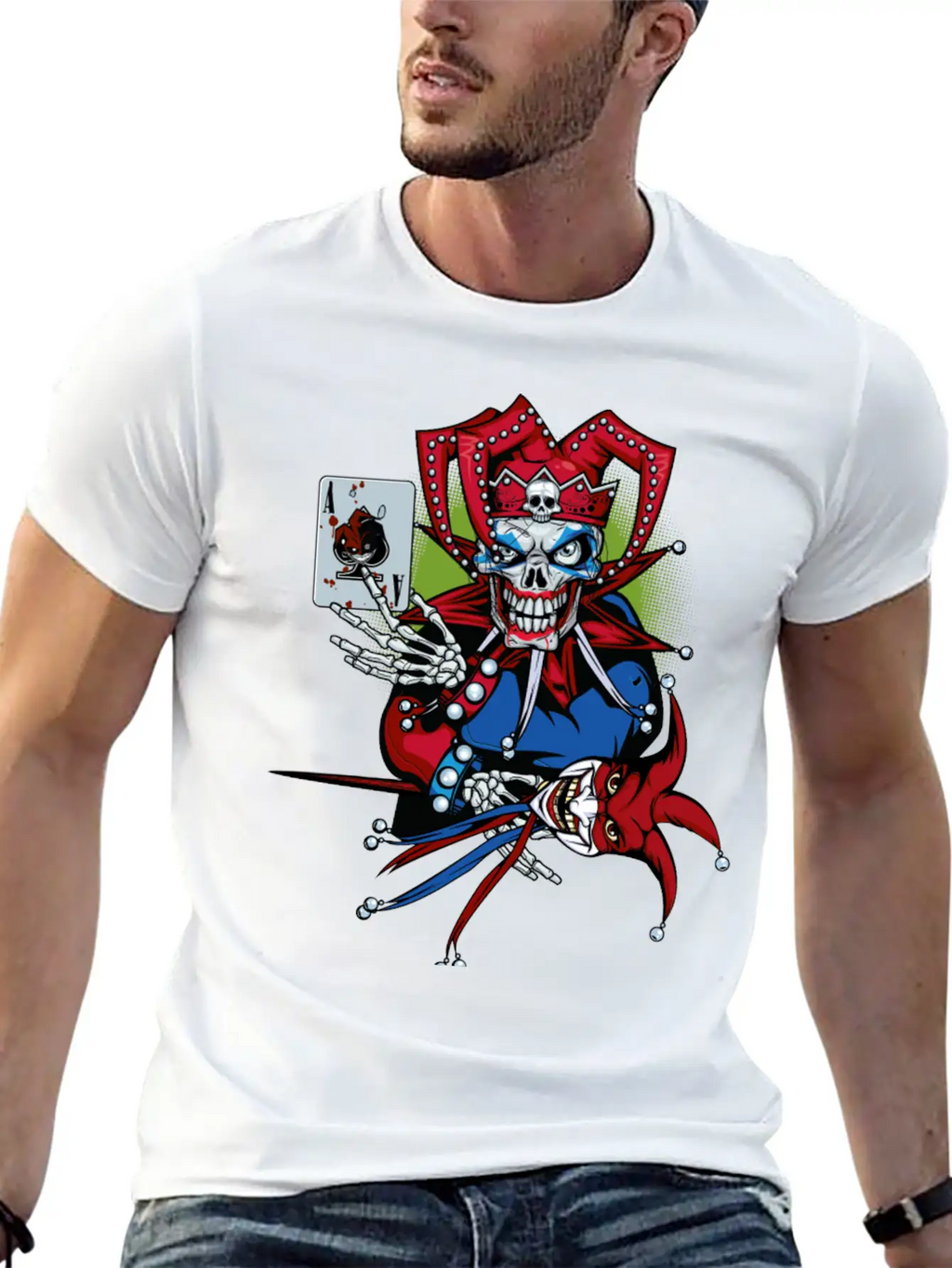 Playing Joker Essential Cotton Tee For Daily Outfits – Unisex Style