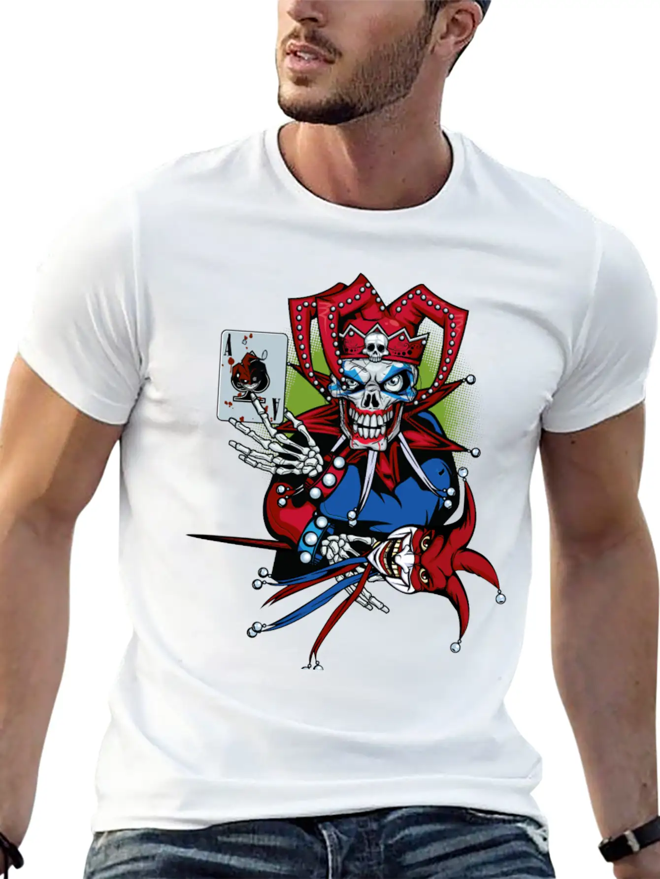 Playing Joker Essential Cotton Tee For Daily Outfits – Unisex Style
