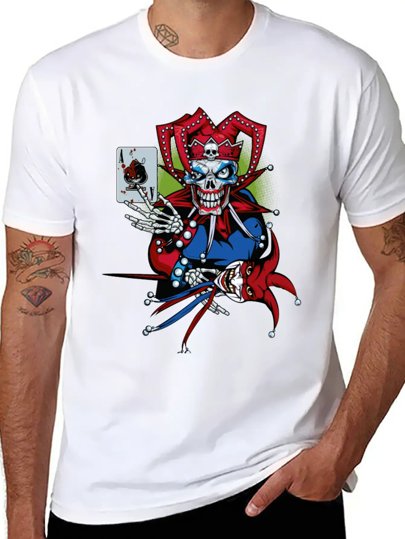 Playing Joker Essential Cotton Tee For Daily Outfits – Unisex Style