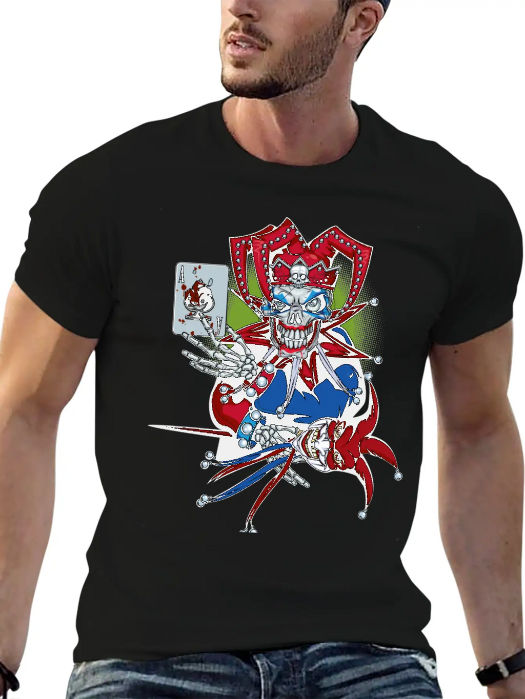 Playing Joker Essential Cotton Tee For Daily Outfits – Unisex Style