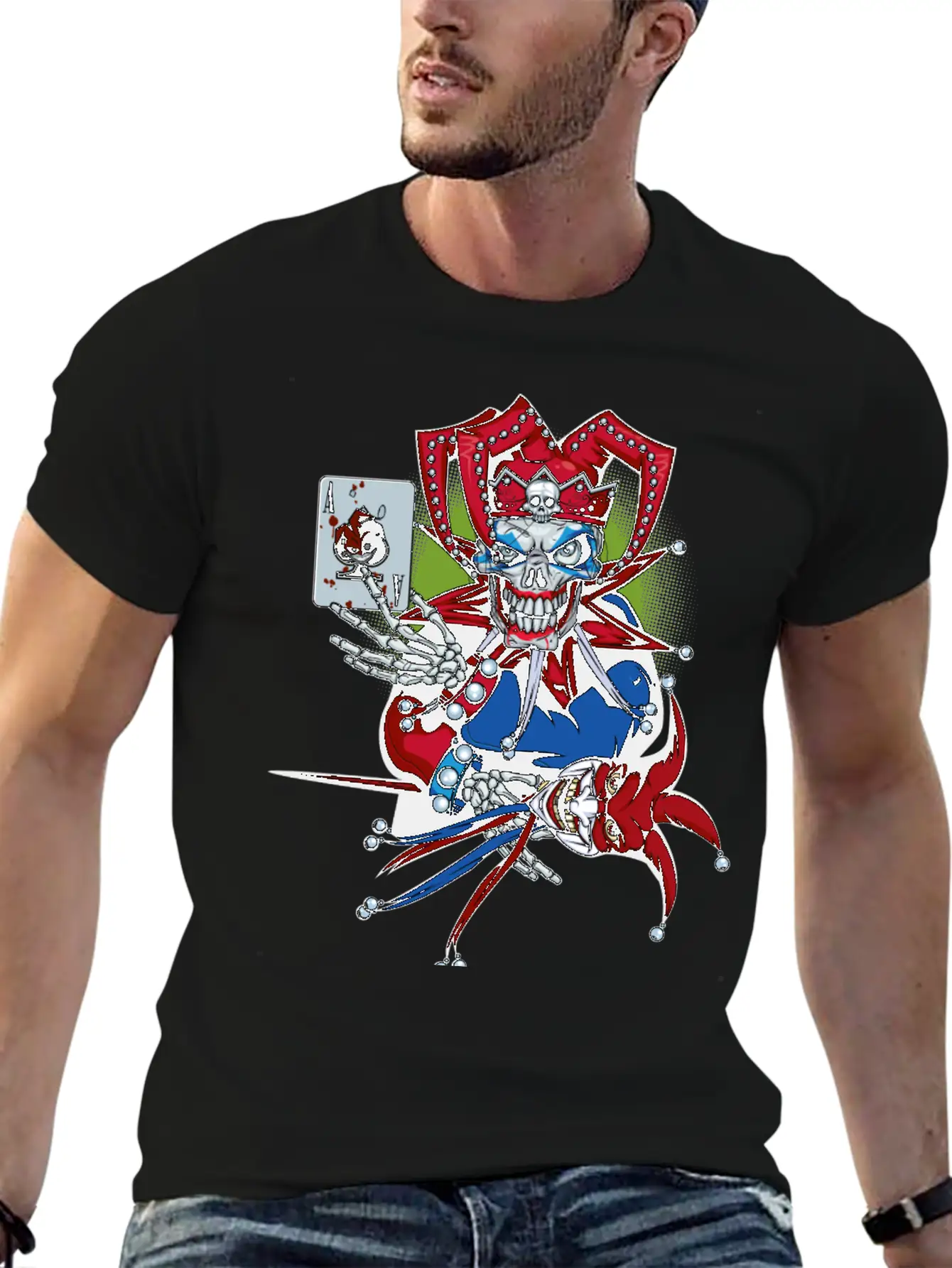 Playing Joker Essential Cotton Tee For Daily Outfits – Unisex Style