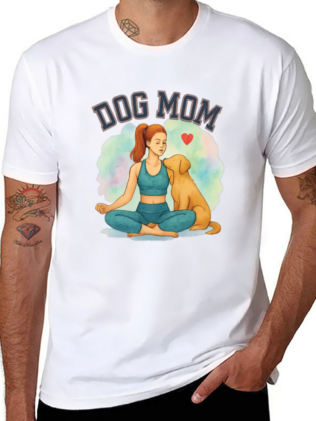 Dog Mom Yoga Graphic Tee