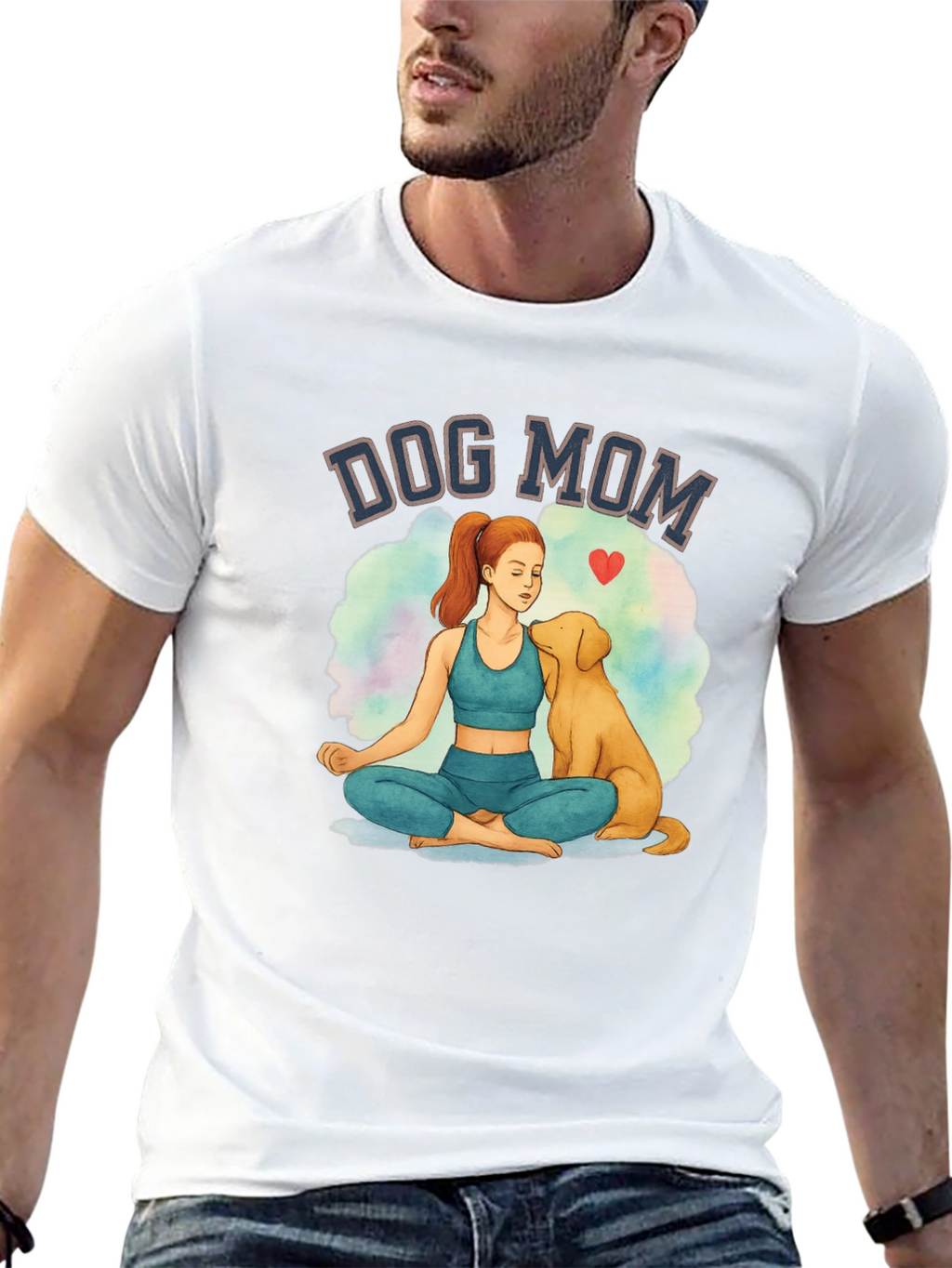 Dog Mom Yoga Graphic Tee