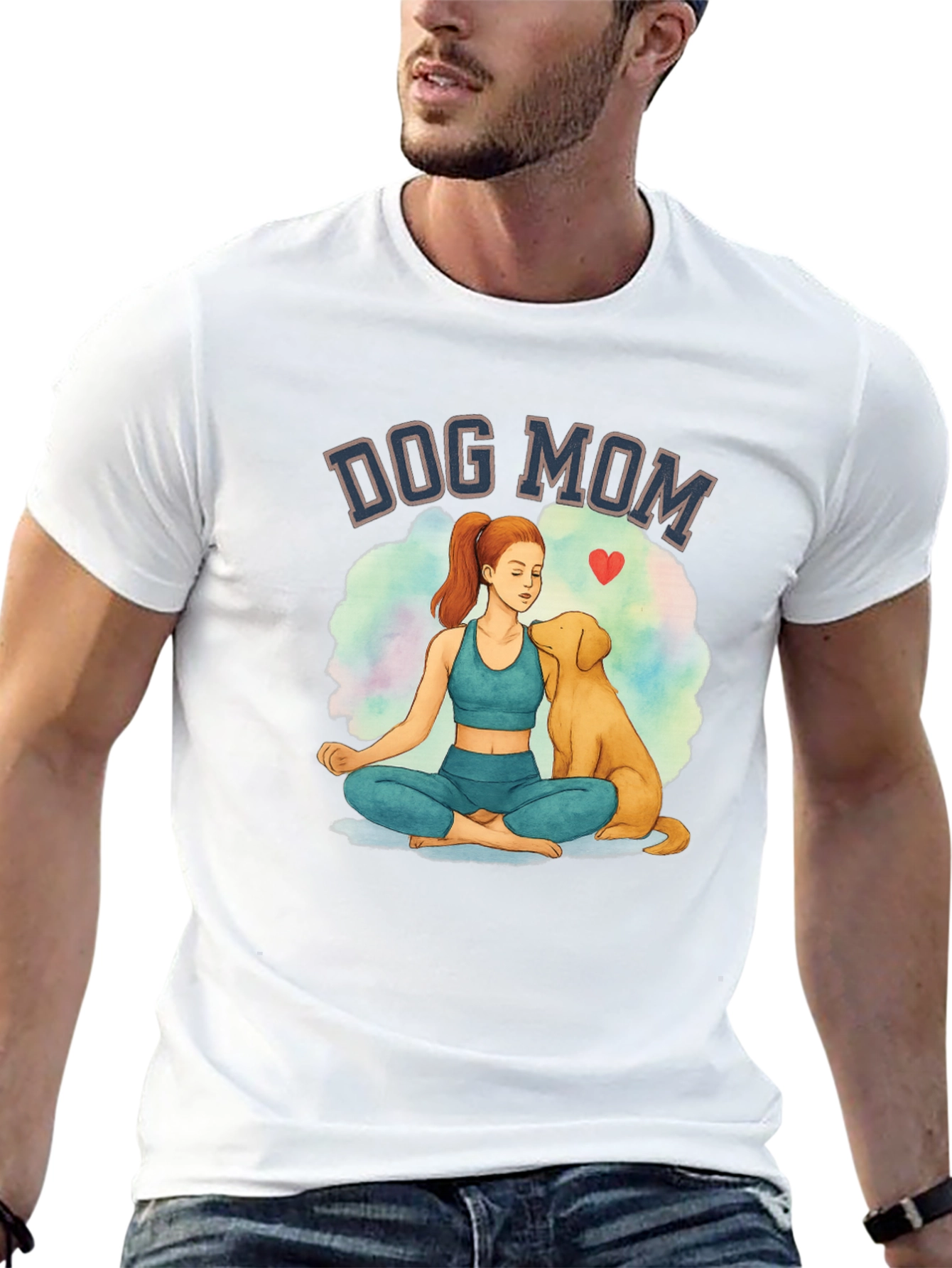 Dog Mom Yoga Graphic Tee