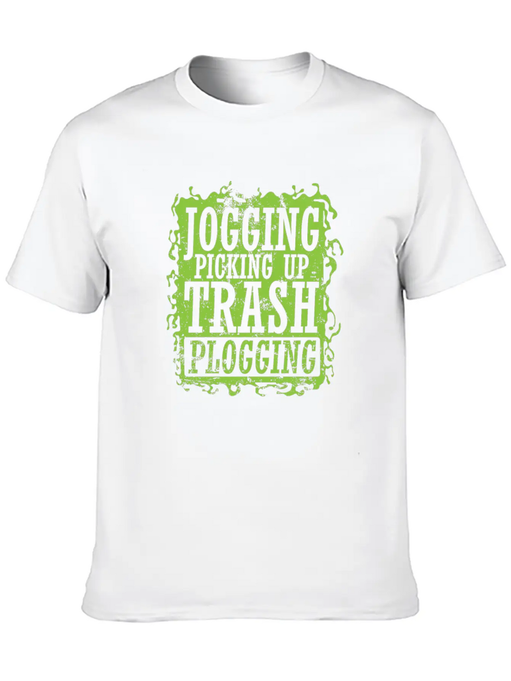 Plogging Jogging Picking Up Trash Casual Graphic T-Shirt – Simple And Comfortable Daily Wear
