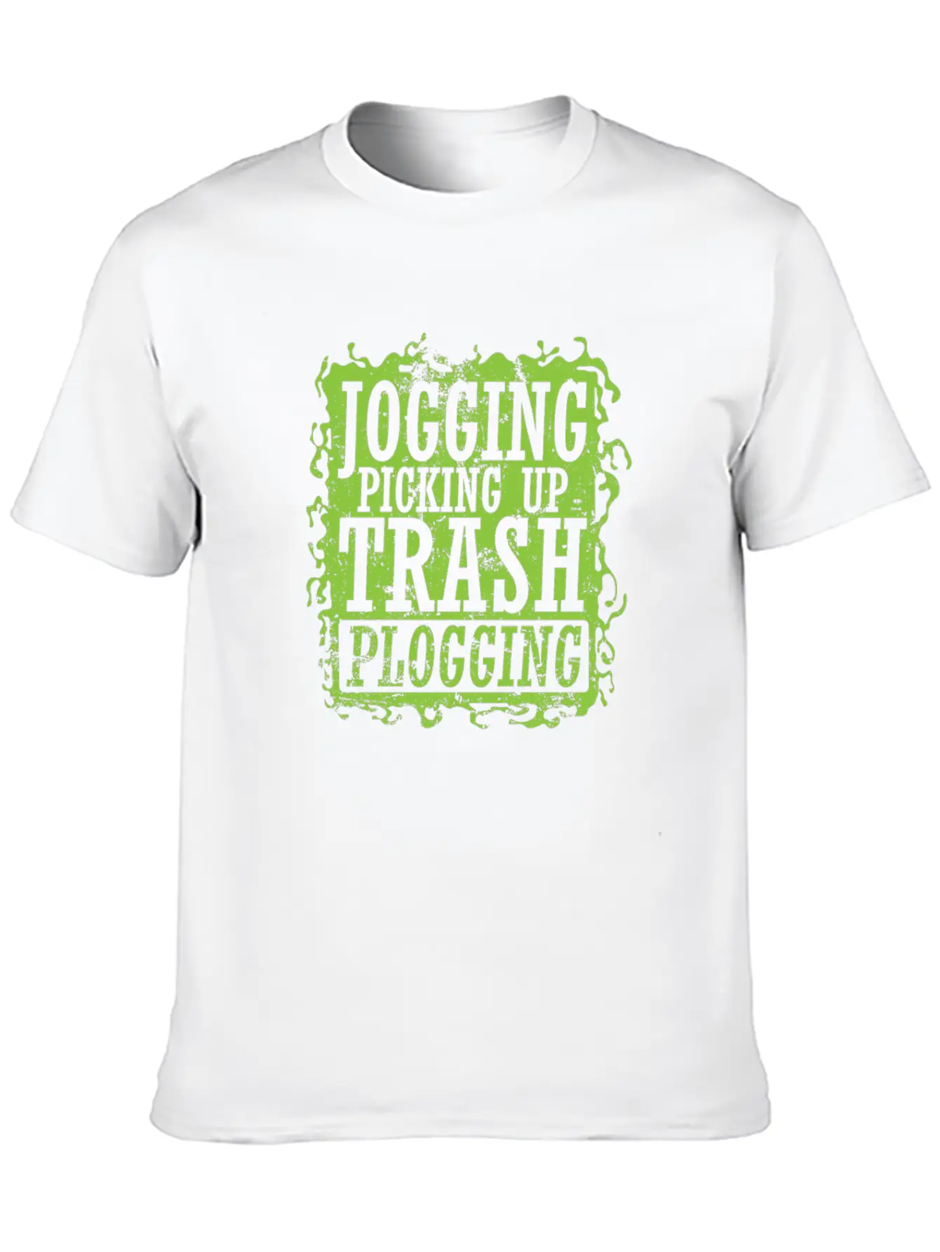 Plogging Jogging Picking Up Trash Casual Graphic T-Shirt – Simple And Comfortable Daily Wear