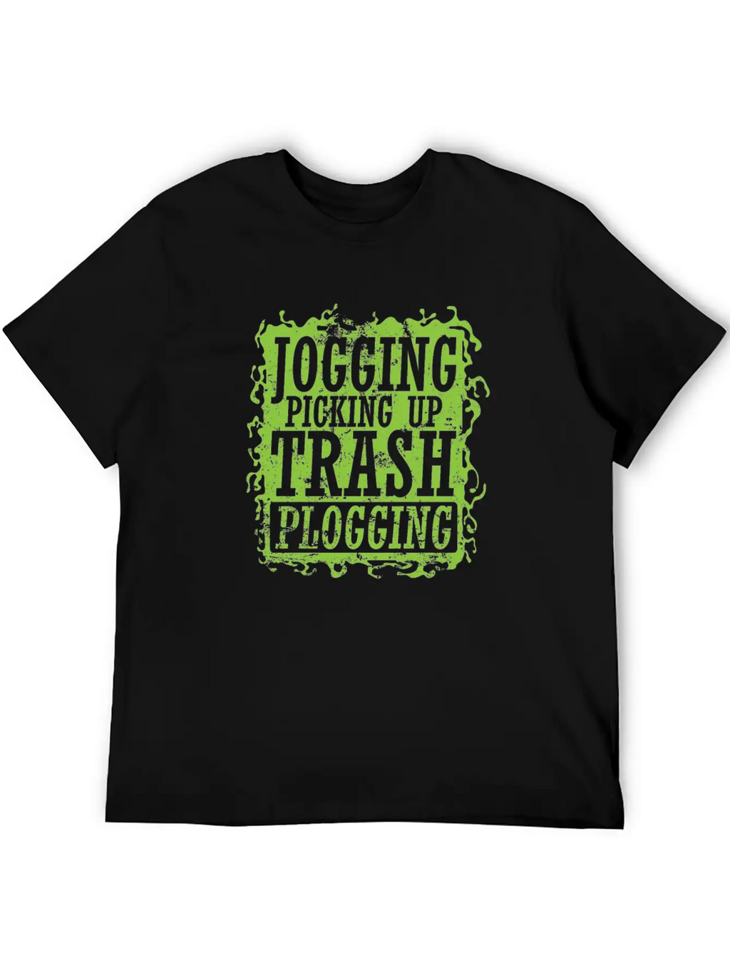 Plogging Jogging Picking Up Trash Casual Graphic T-Shirt – Simple And Comfortable Daily Wear