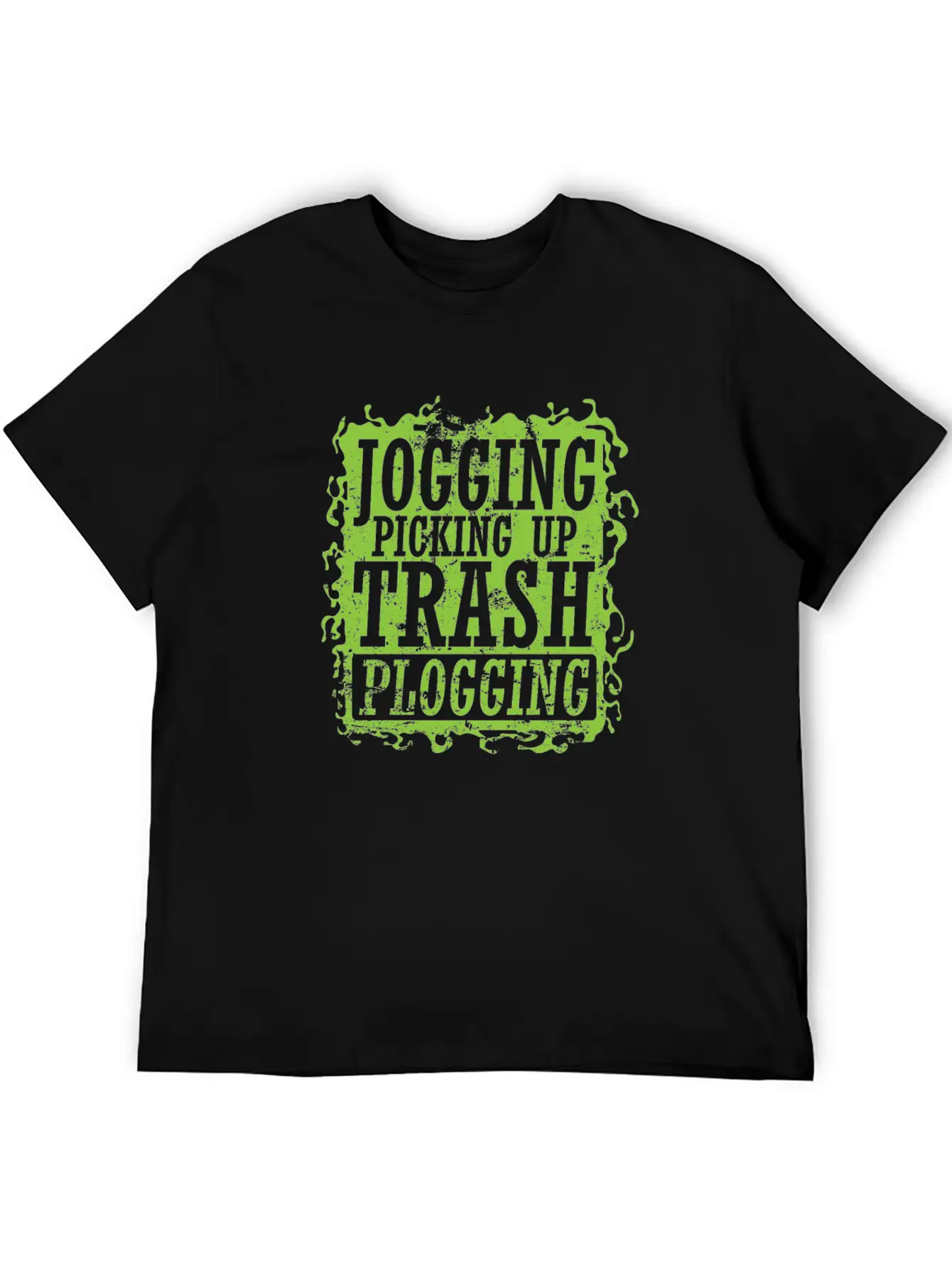 Plogging Jogging Picking Up Trash Casual Graphic T-Shirt – Simple And Comfortable Daily Wear