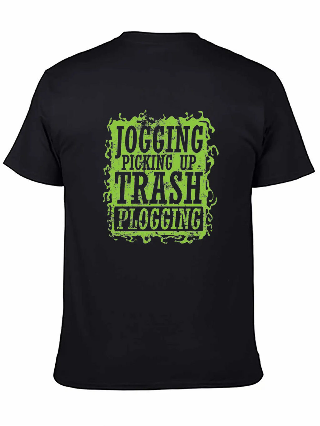 Plogging Jogging Picking Up Trash Casual Graphic T-Shirt – Simple And Comfortable Daily Wear