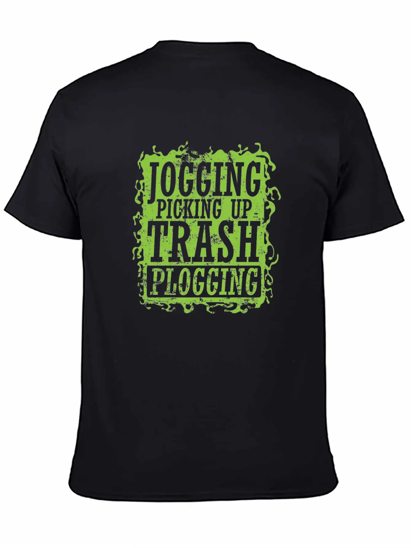 Plogging Jogging Picking Up Trash Casual Graphic T-Shirt – Simple And Comfortable Daily Wear