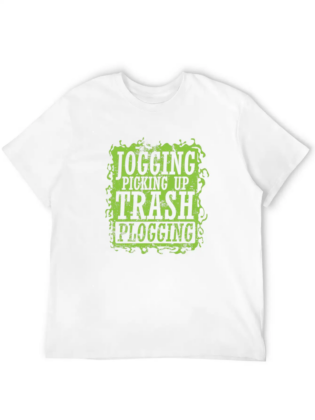 Plogging Jogging Picking Up Trash Casual Graphic T-Shirt – Simple And Comfortable Daily Wear
