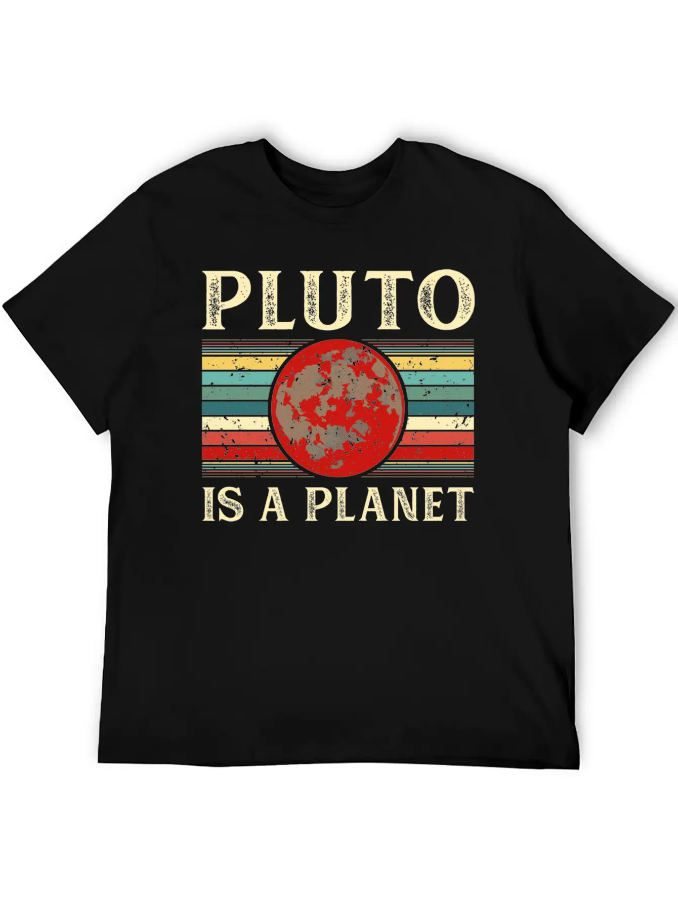 Pluto Is A Planet Space Astronomy Science Geek Unisex Short Sleeve Soft Cotton T-Shirt – Casual Everyday Wear