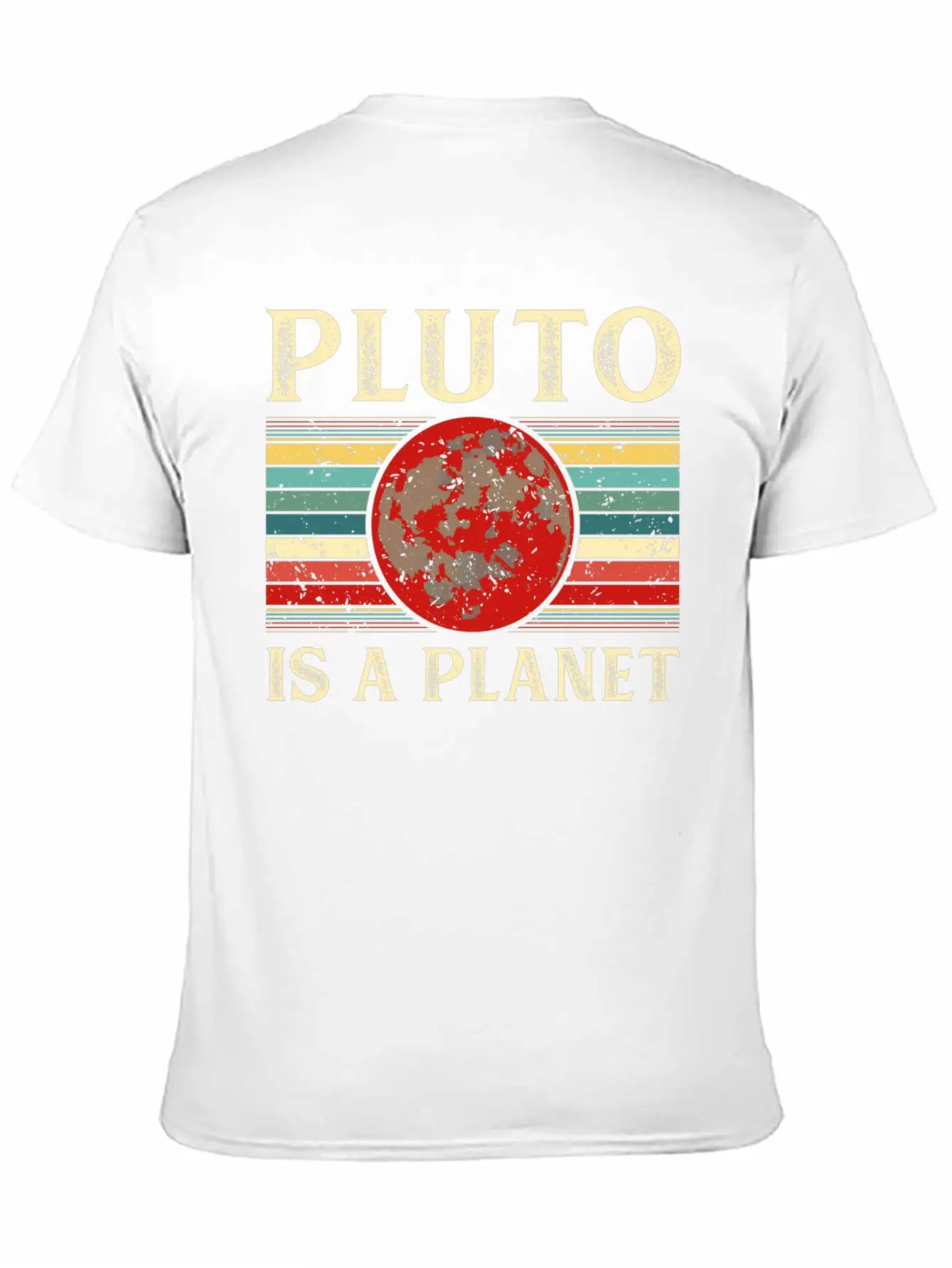 Pluto Is A Planet Space Astronomy Science Geek Unisex Short Sleeve Soft Cotton T-Shirt – Casual Everyday Wear