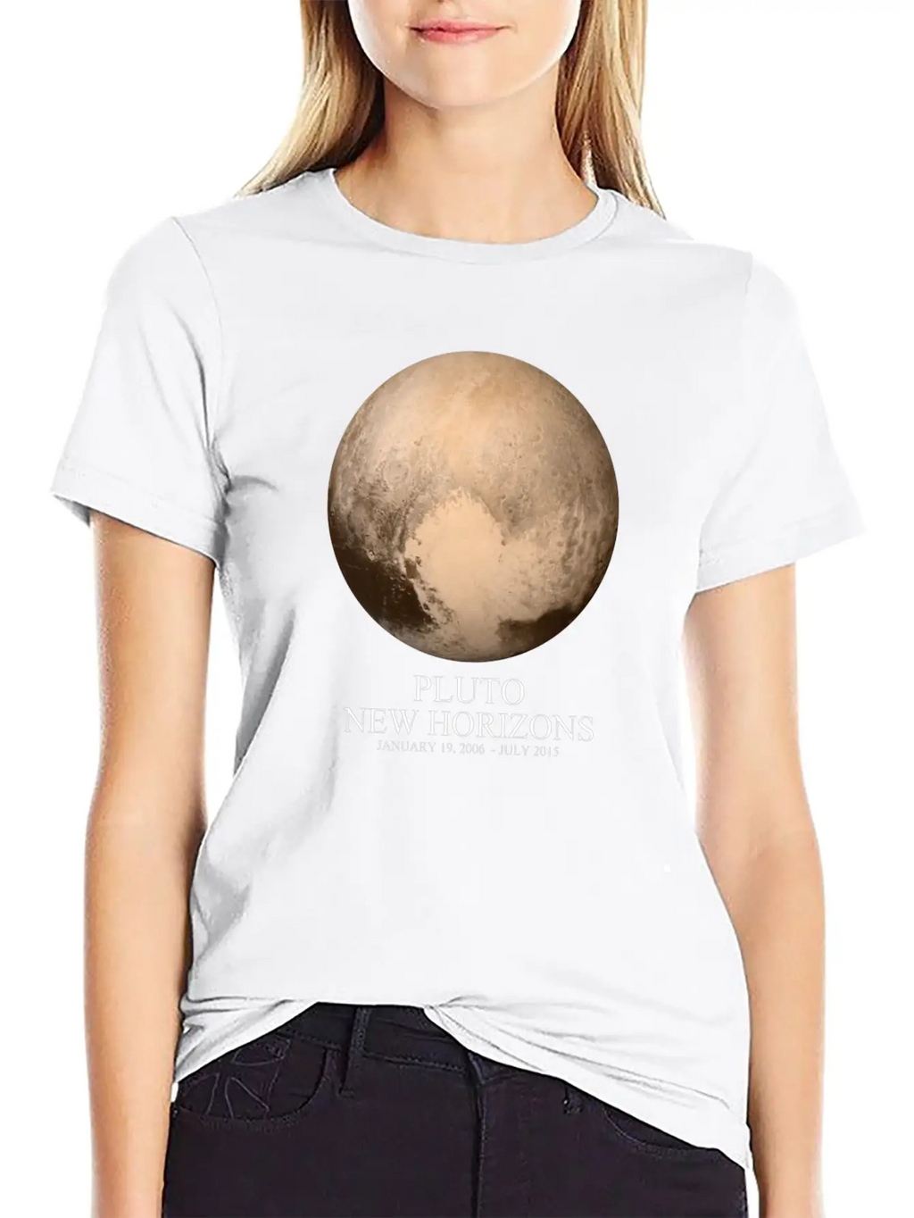 Pluto New Horizons Unisex Short Sleeve Soft Cotton T-Shirt – Casual Everyday Wear