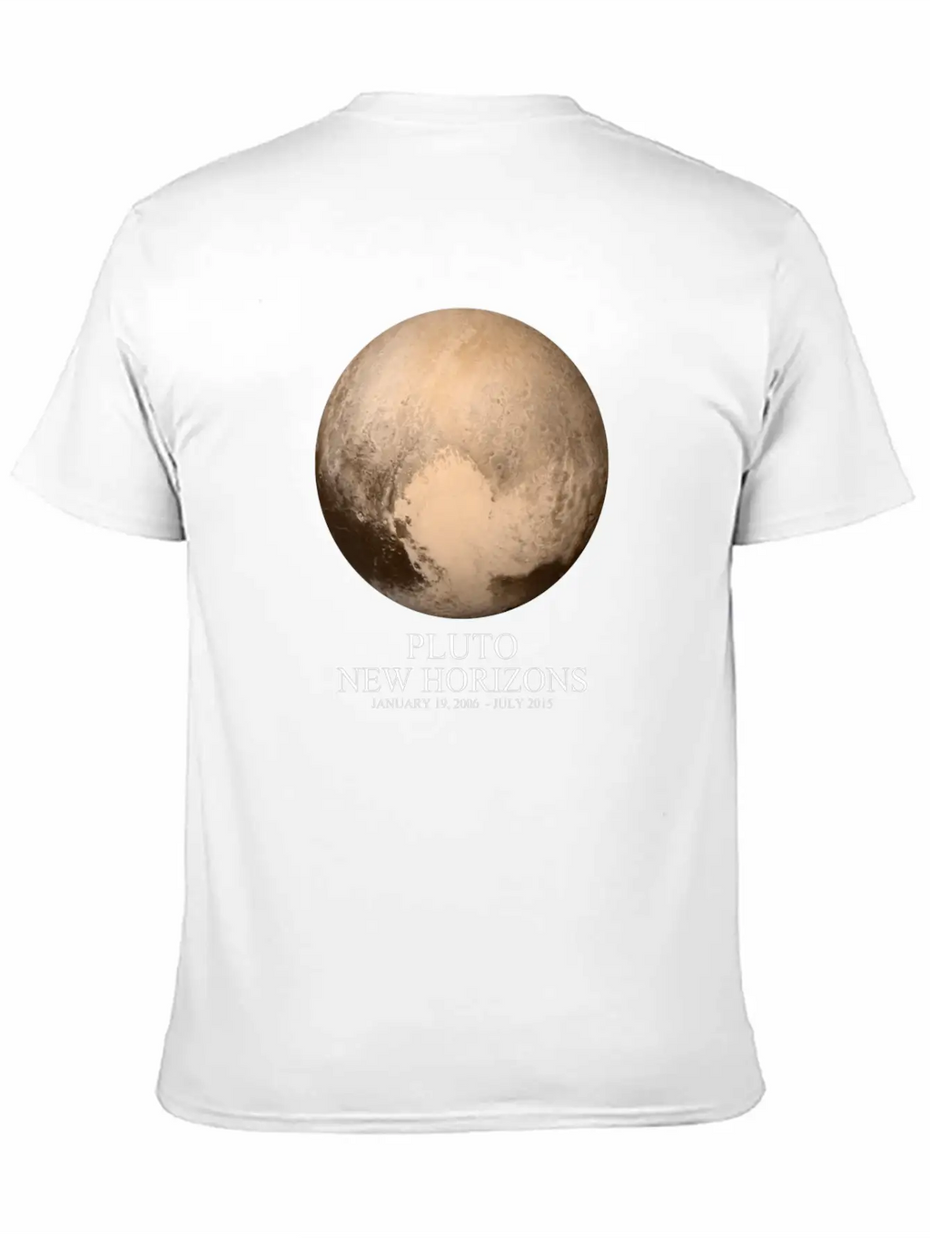 Pluto New Horizons Unisex Short Sleeve Soft Cotton T-Shirt – Casual Everyday Wear