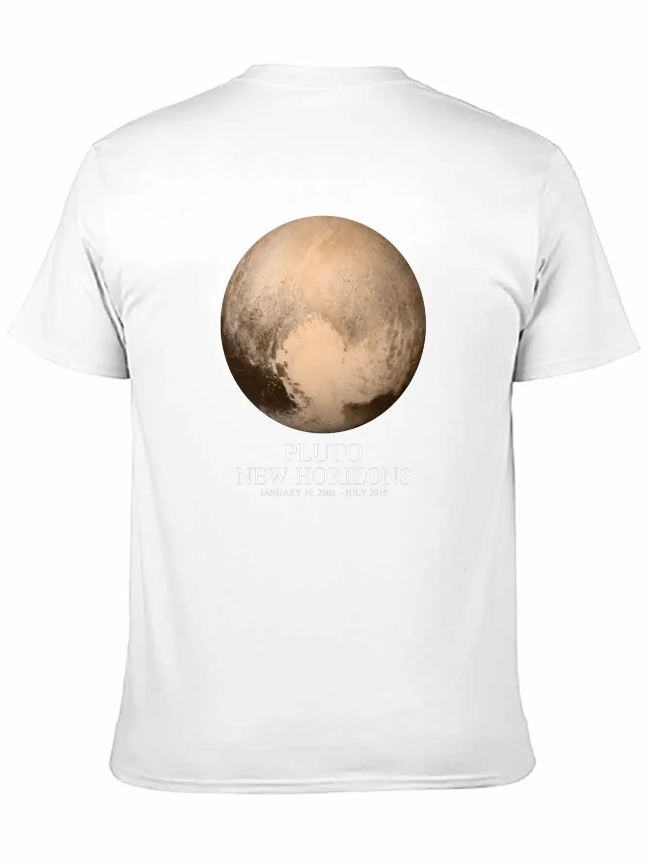 Pluto New Horizons Unisex Short Sleeve Soft Cotton T-Shirt – Casual Everyday Wear