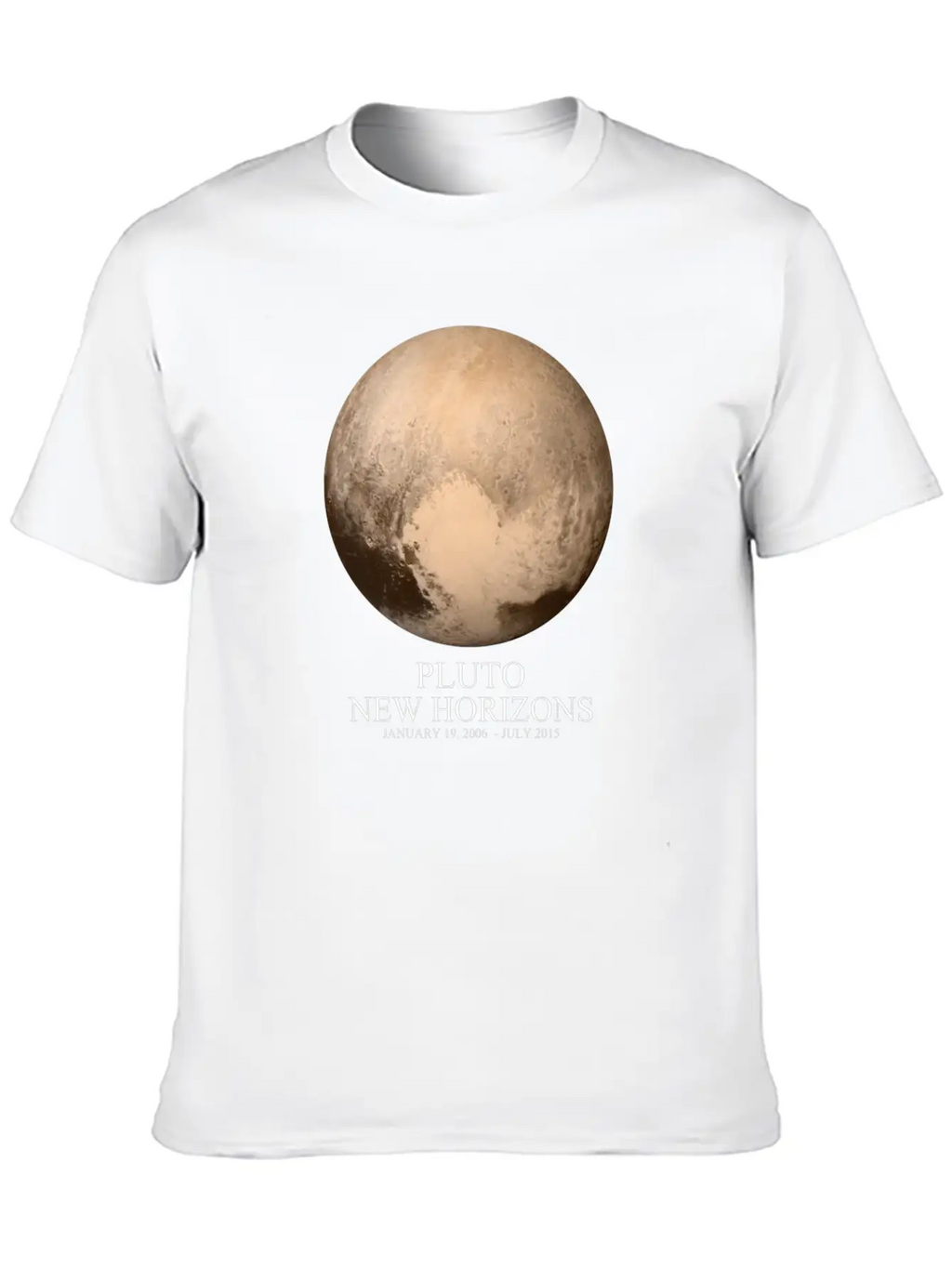 Pluto New Horizons Unisex Short Sleeve Soft Cotton T-Shirt – Casual Everyday Wear