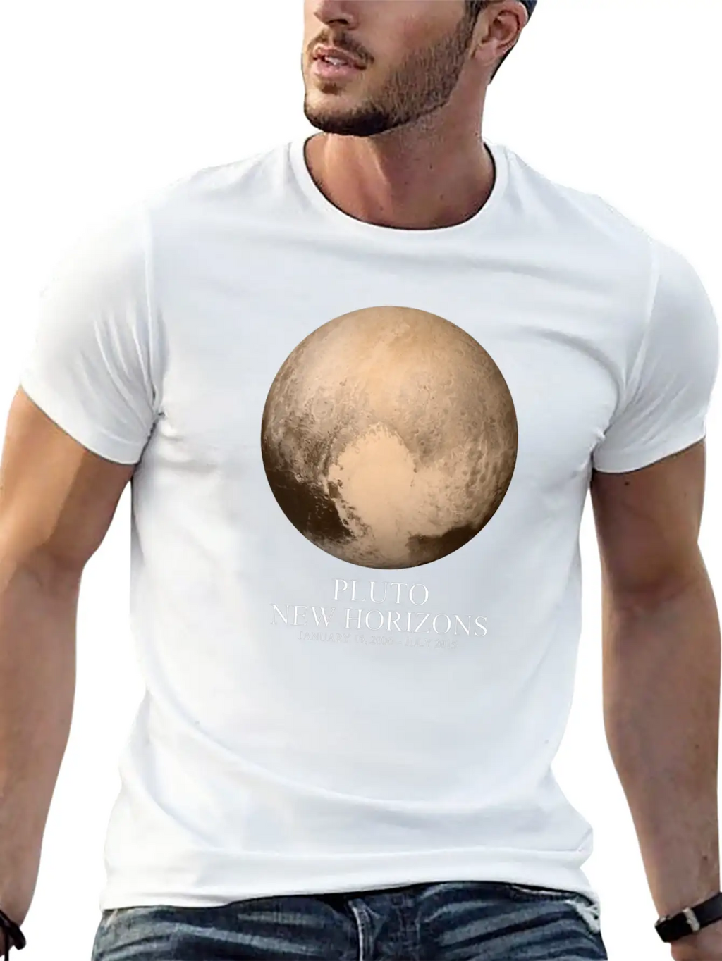 Pluto New Horizons Unisex Short Sleeve Soft Cotton T-Shirt – Casual Everyday Wear