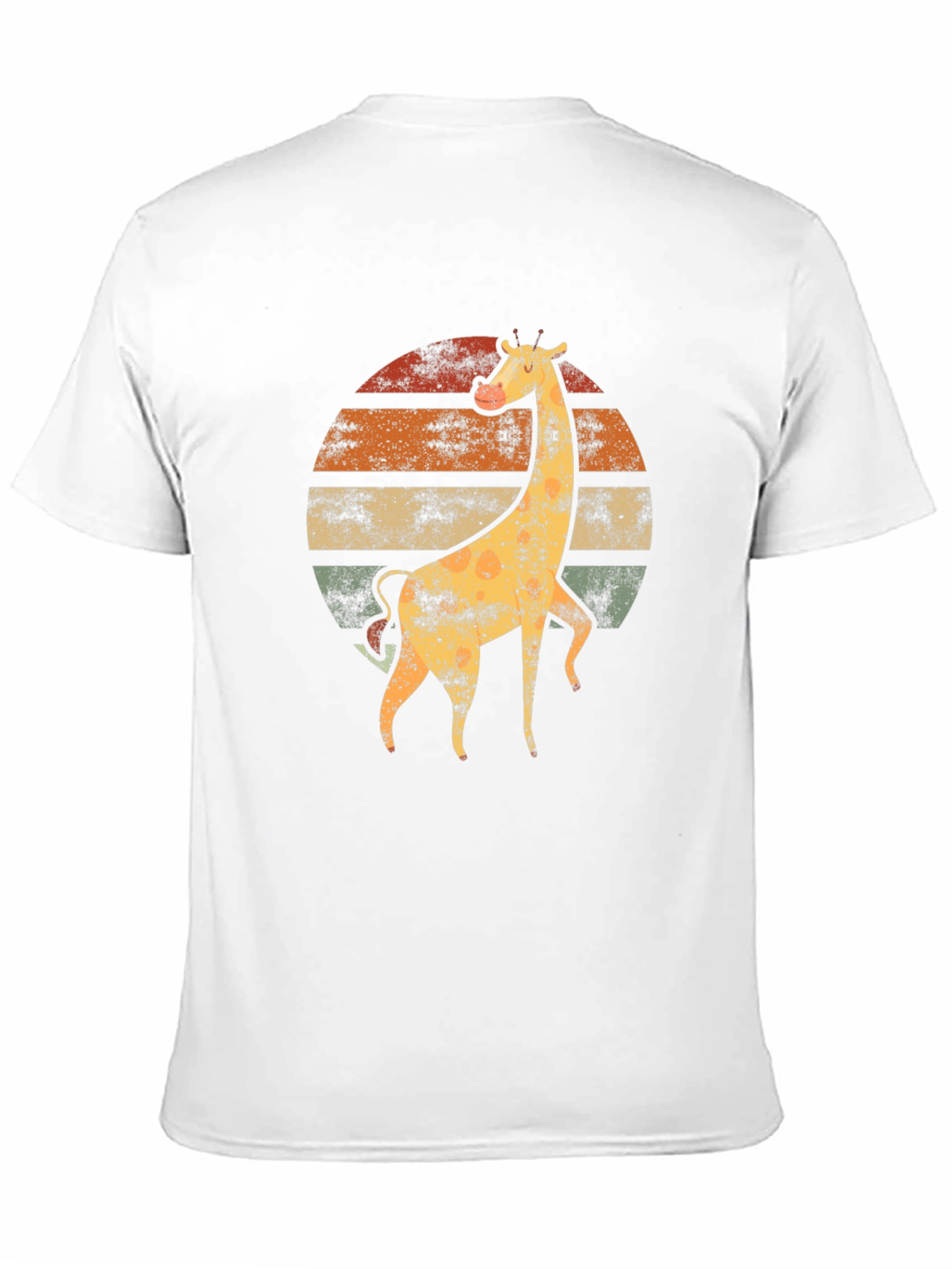 Retro Giraffe Sunset T-Shirt - Vintage Animal Tee