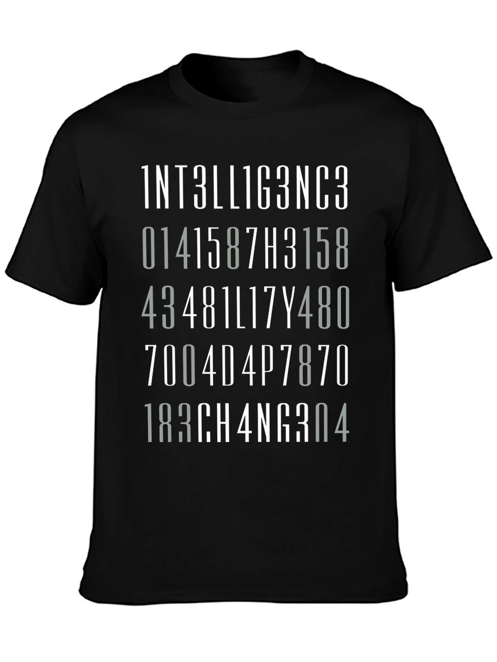 Intelligence Algorithm T-Shirt - Brainy Design Tee