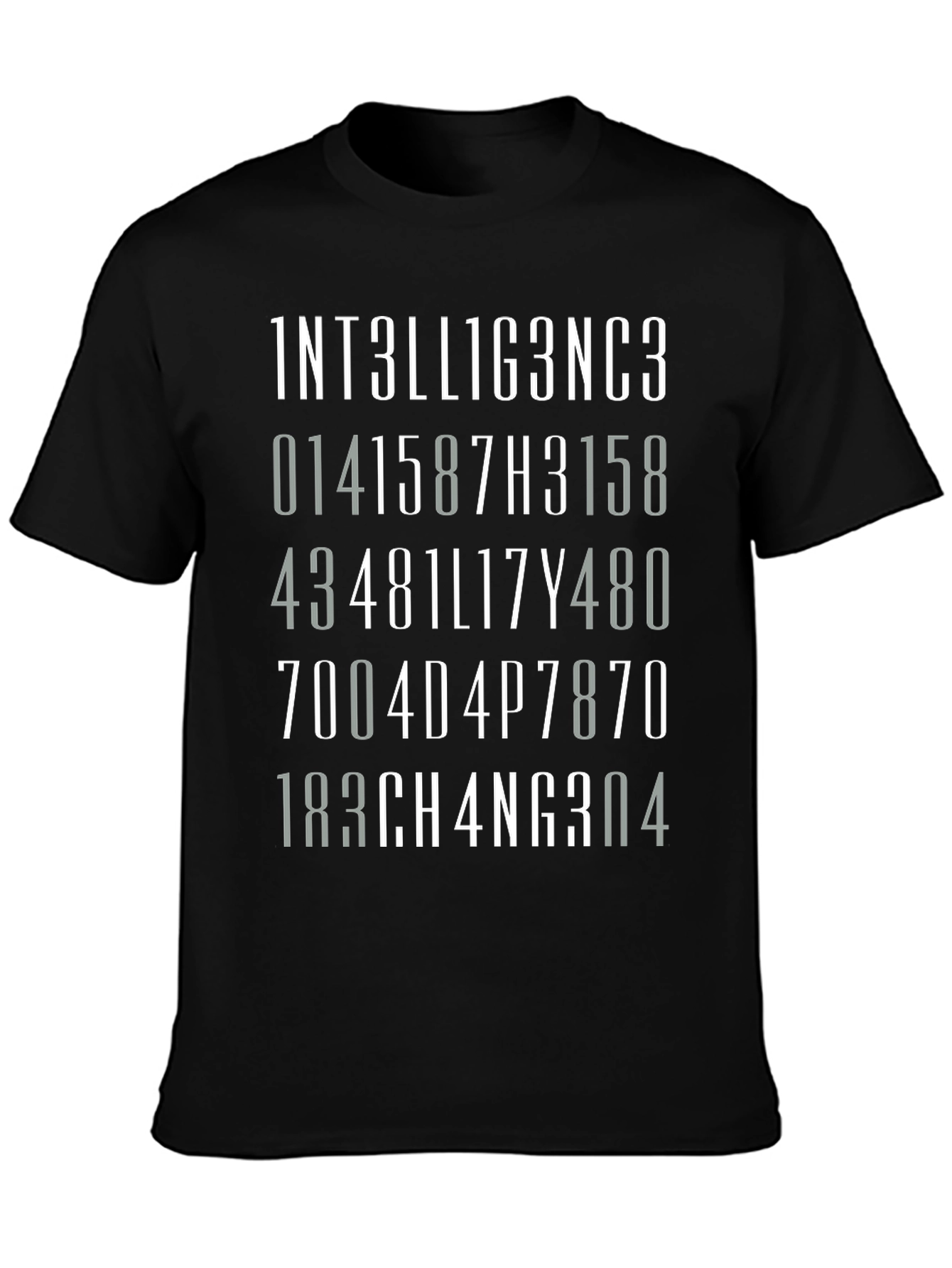 Intelligence Algorithm T-Shirt - Brainy Design Tee
