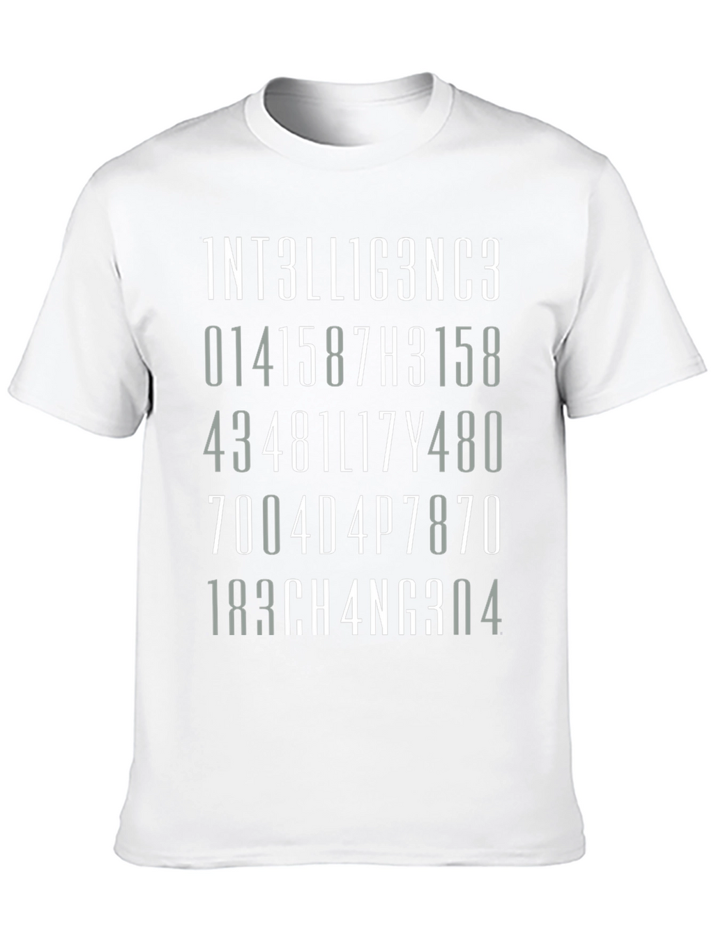 Intelligence Algorithm T-Shirt - Brainy Design Tee