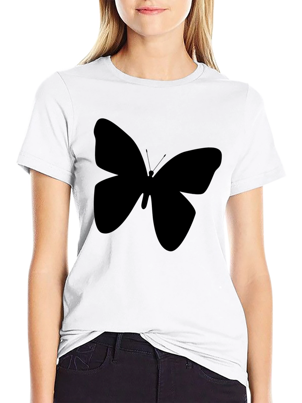Black Butterfly Graphic Tee - Stylish Unisex T-Shirt