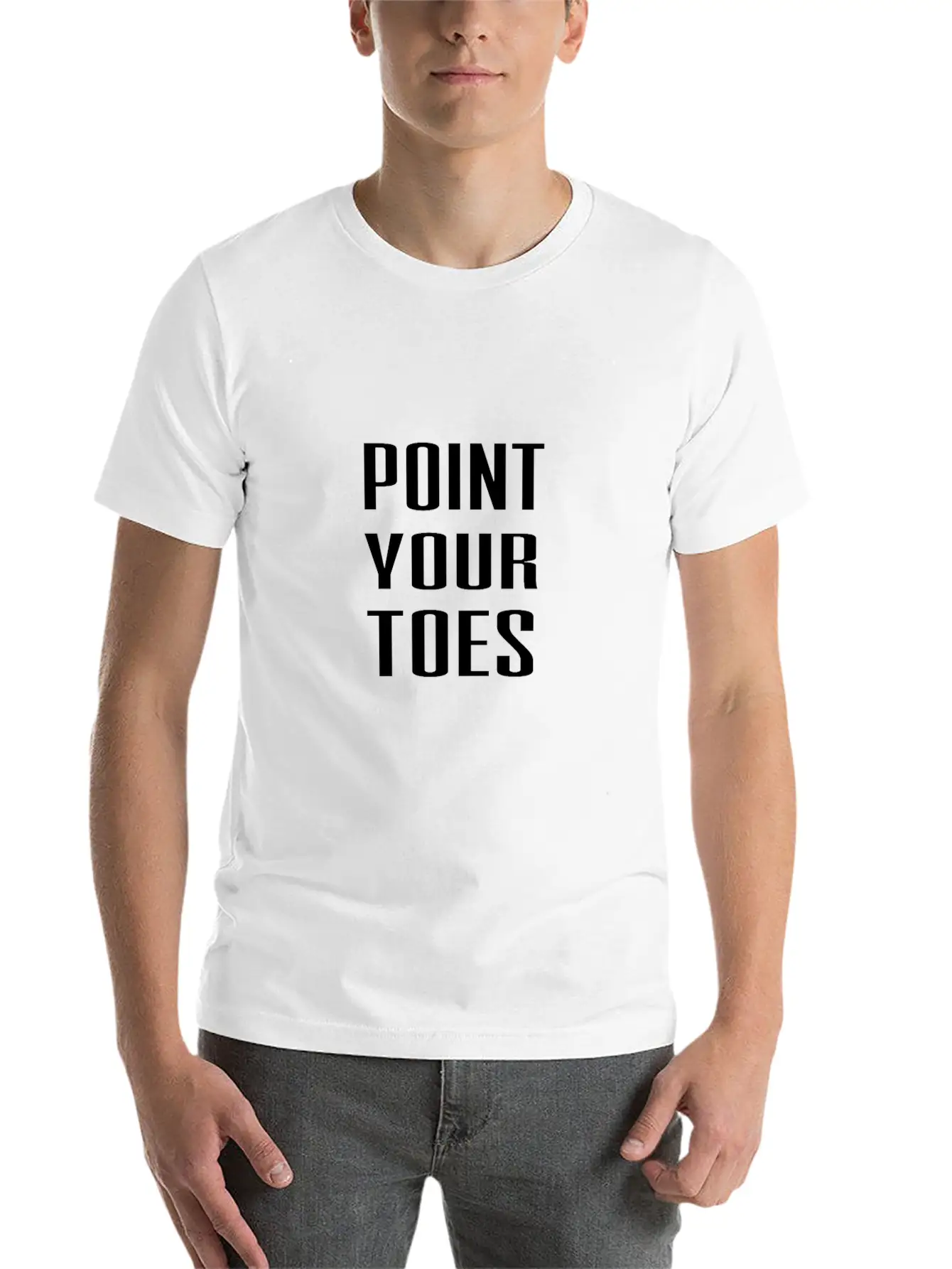Point Your Toes T Shirt Unisex Short Sleeve Soft Cotton T-Shirt – Casual Everyday Wear