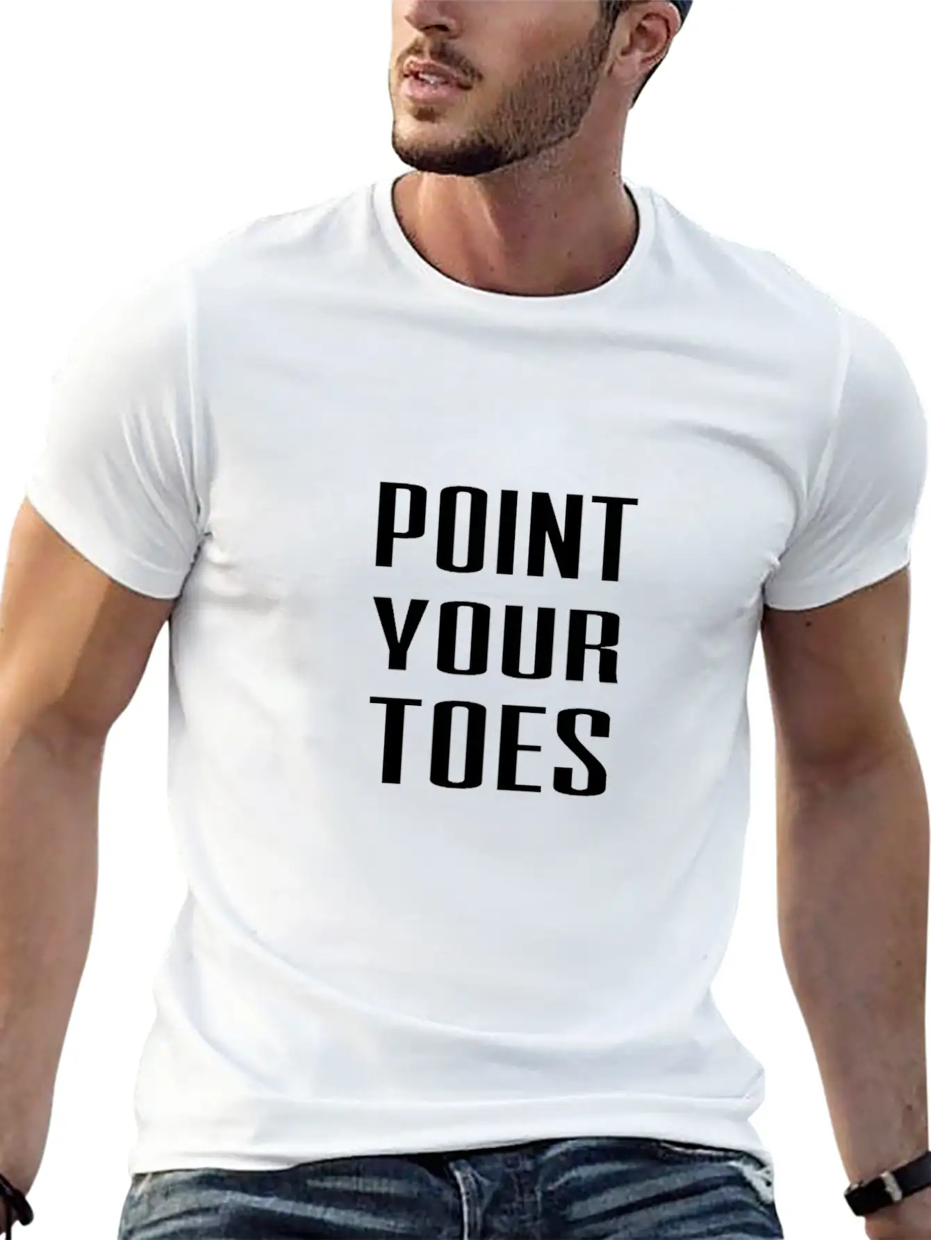 Point Your Toes T Shirt Unisex Short Sleeve Soft Cotton T-Shirt – Casual Everyday Wear