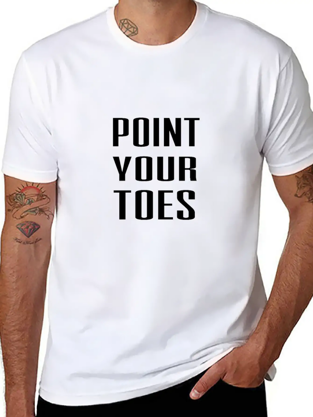Point Your Toes T Shirt Unisex Short Sleeve Soft Cotton T-Shirt – Casual Everyday Wear