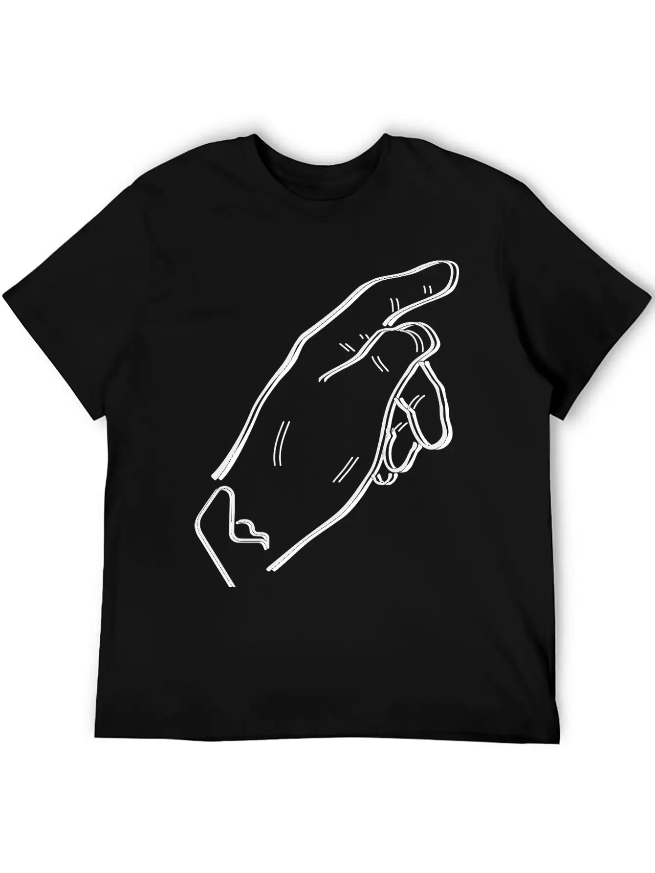 Pointing Hand Essential Cotton Tee For Daily Outfits – Unisex Style