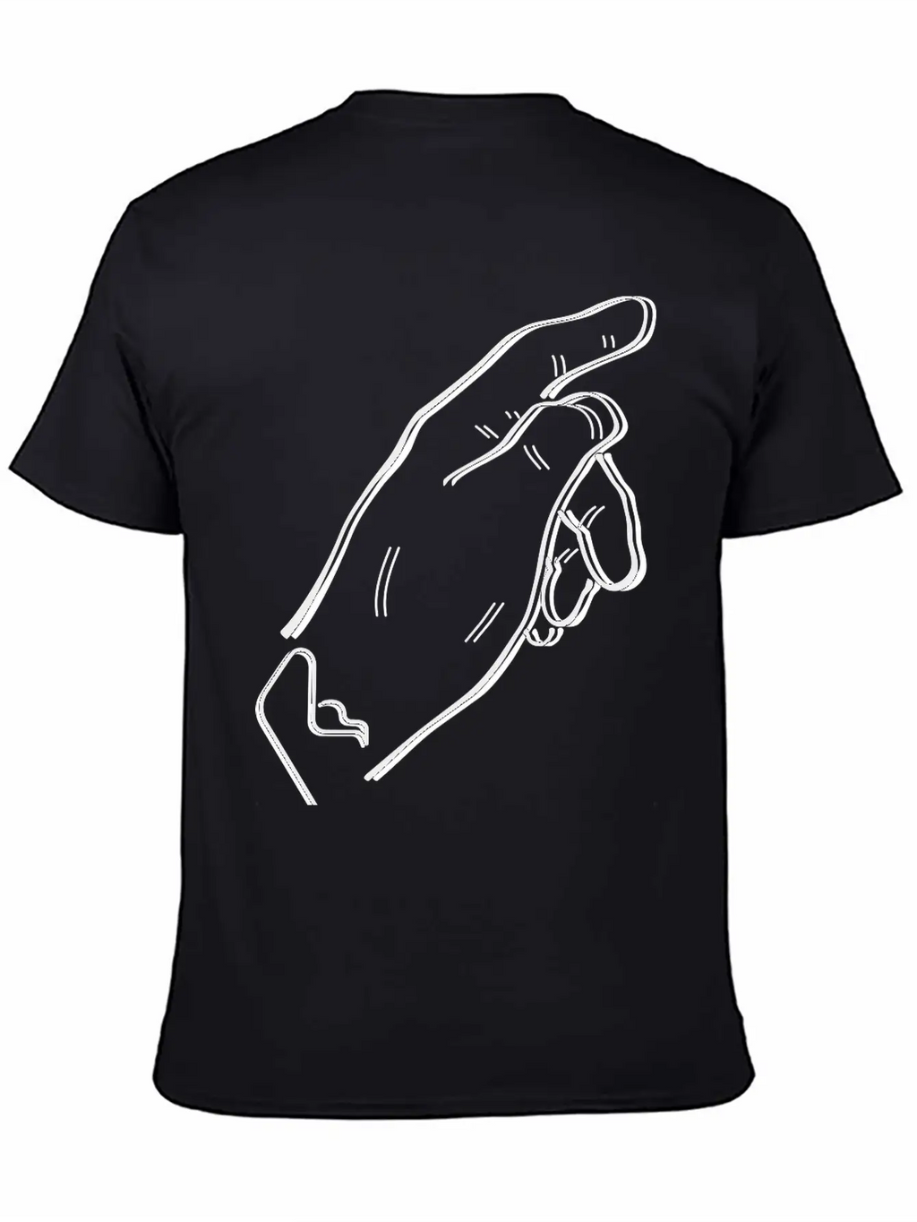 Pointing Hand Essential Cotton Tee For Daily Outfits – Unisex Style
