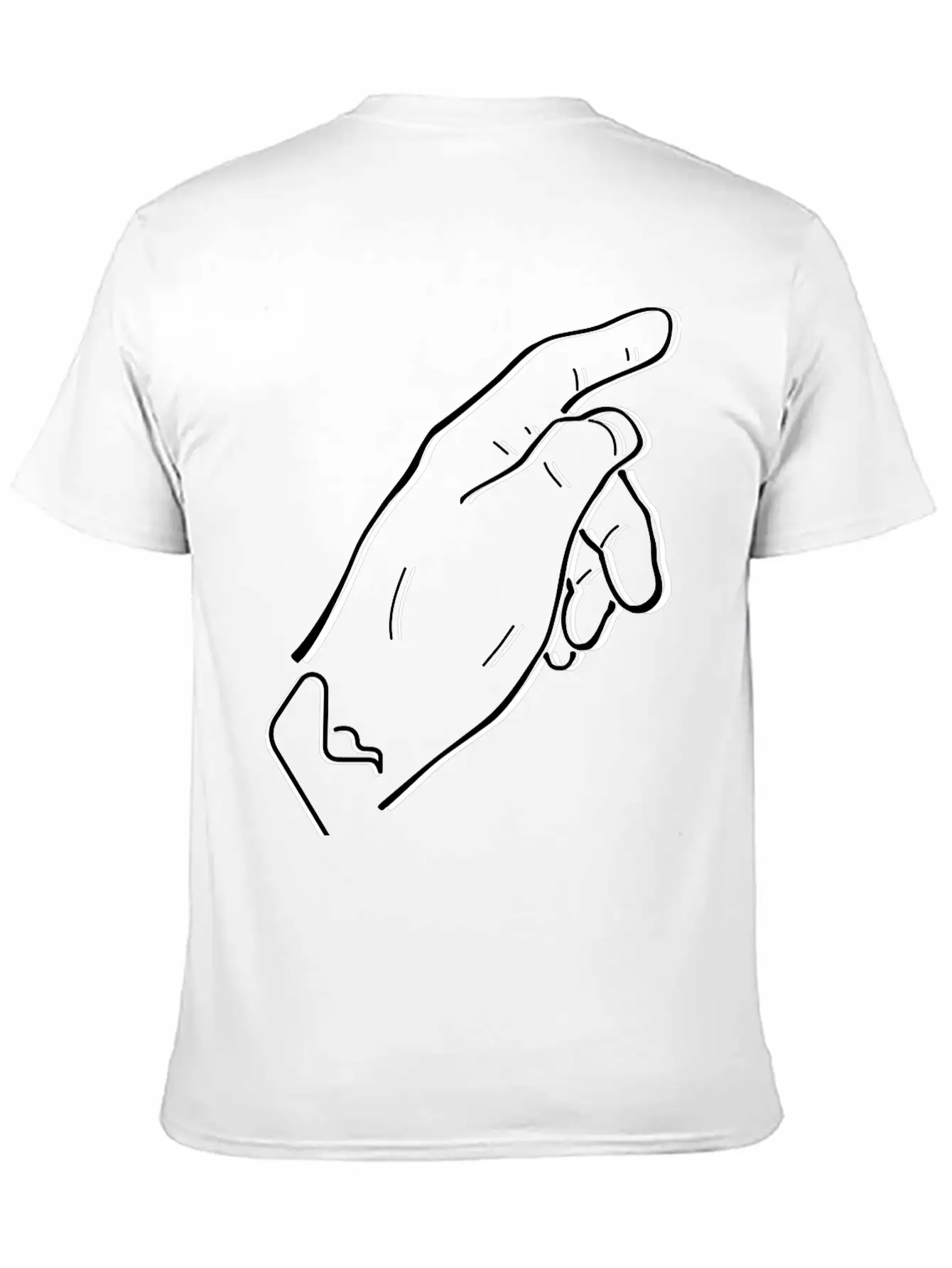 Pointing Hand Essential Cotton Tee For Daily Outfits – Unisex Style