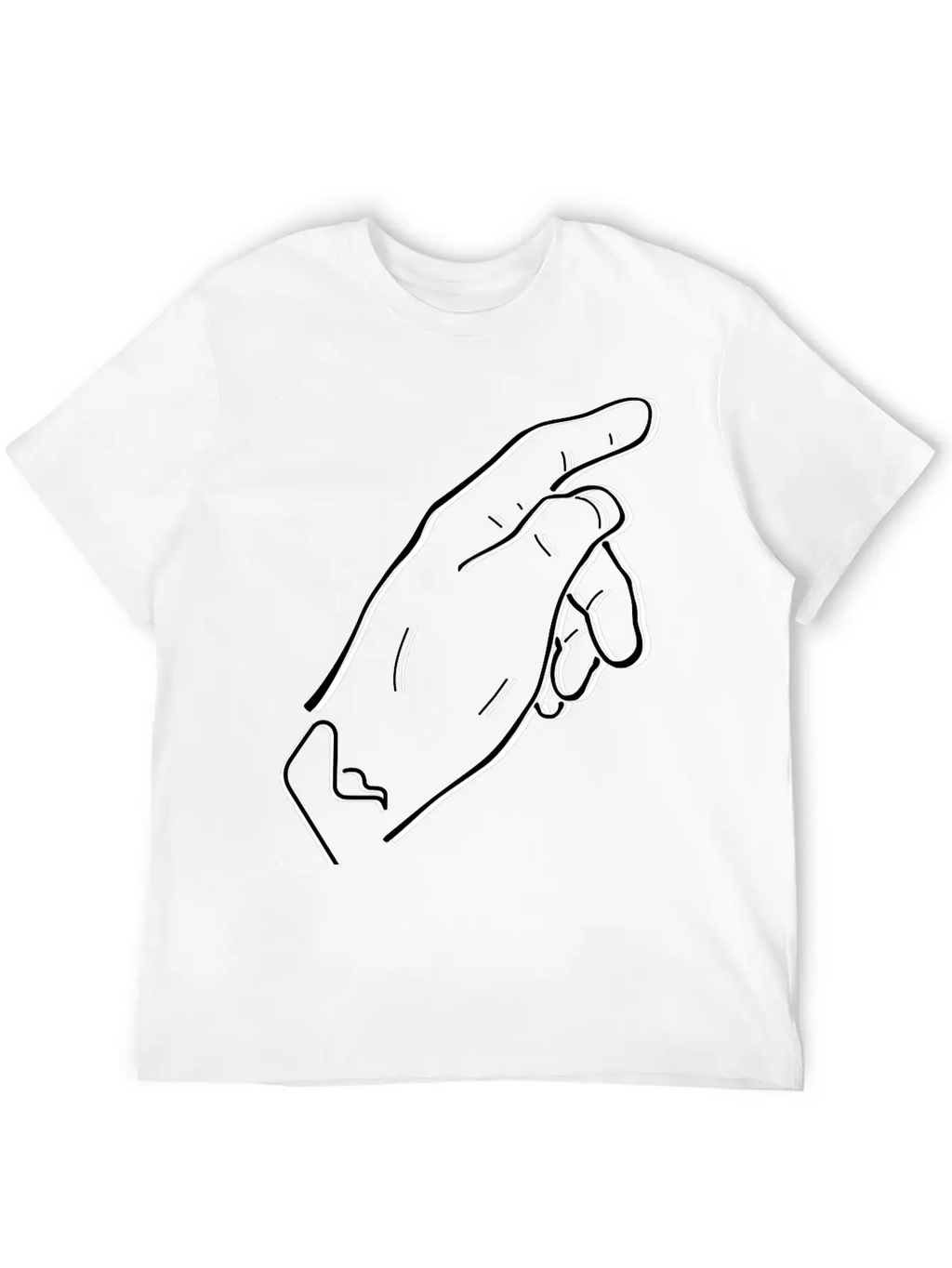 Pointing Hand Essential Cotton Tee For Daily Outfits – Unisex Style