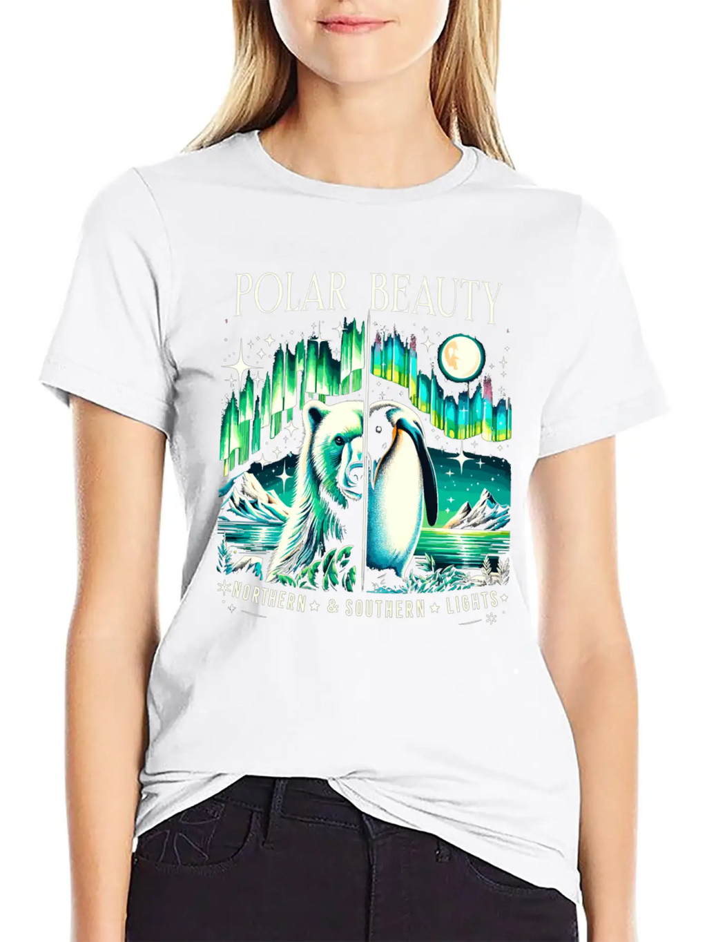 Polar Light Aurora Chaser Alaska Wilderness Aurora Unisex Casual T-Shirt – Clean Design For Daily Comfort