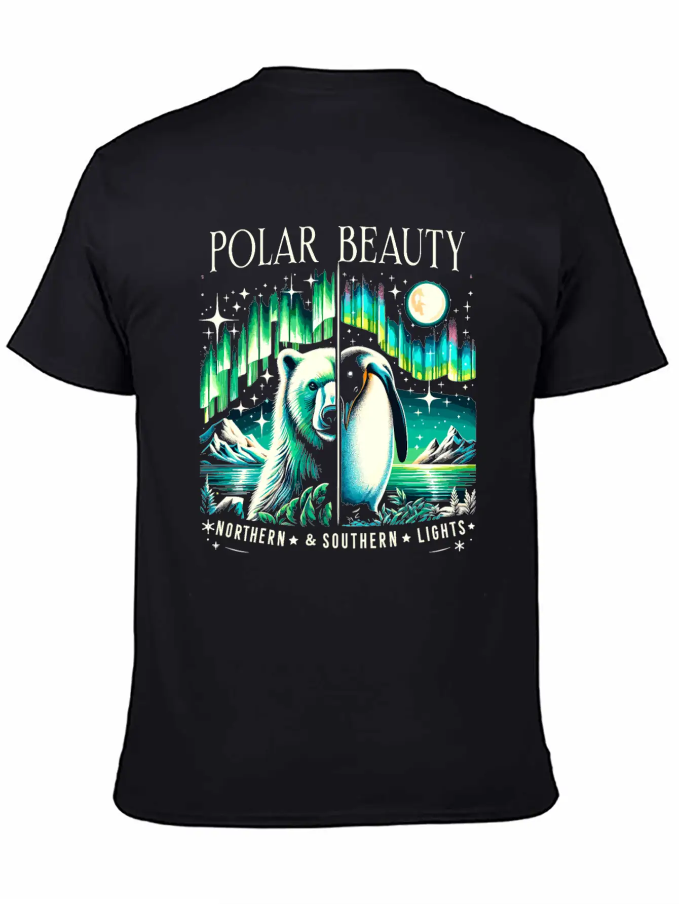 Polar Light Aurora Chaser Alaska Wilderness Aurora Unisex Casual T-Shirt – Clean Design For Daily Comfort