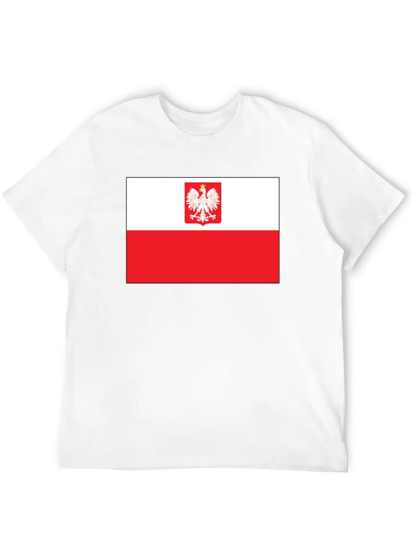 Polish Falcon Flag Unisex Casual T-Shirt – Clean Design For Daily Comfort