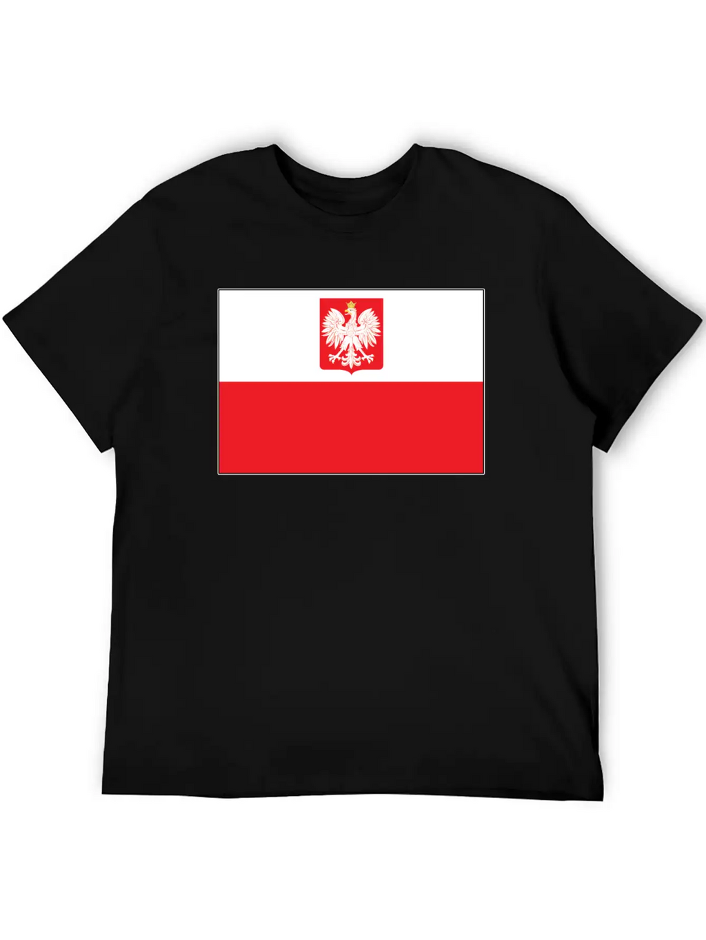 Polish Falcon Flag Unisex Casual T-Shirt – Clean Design For Daily Comfort