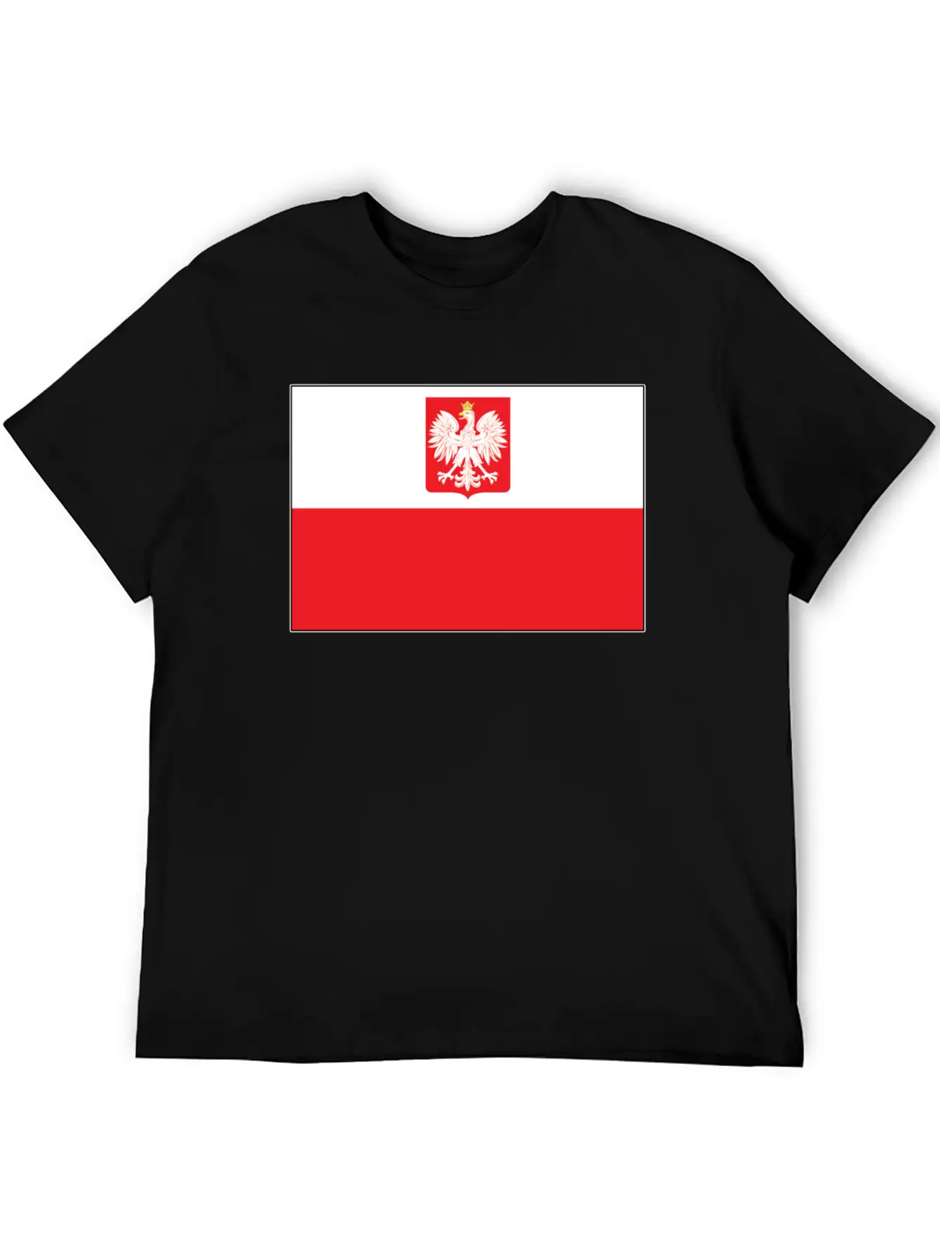 Polish Falcon Flag Unisex Casual T-Shirt – Clean Design For Daily Comfort